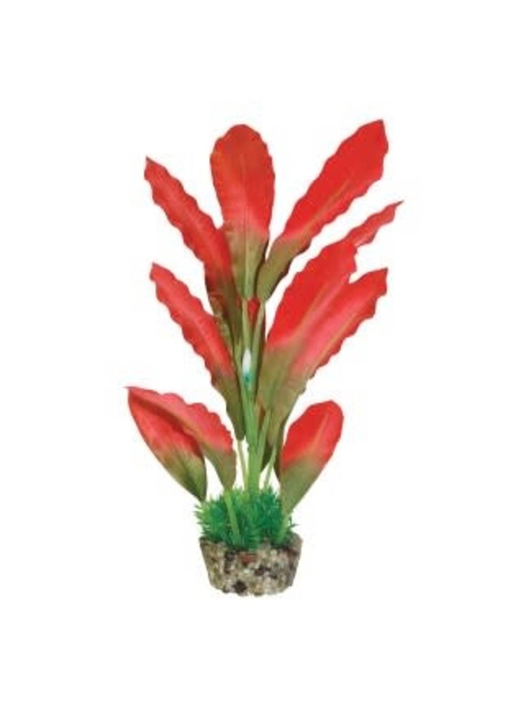 Aqua-Fit Aqua-Fit Silk Plant w/ Gravel Base Red 8"