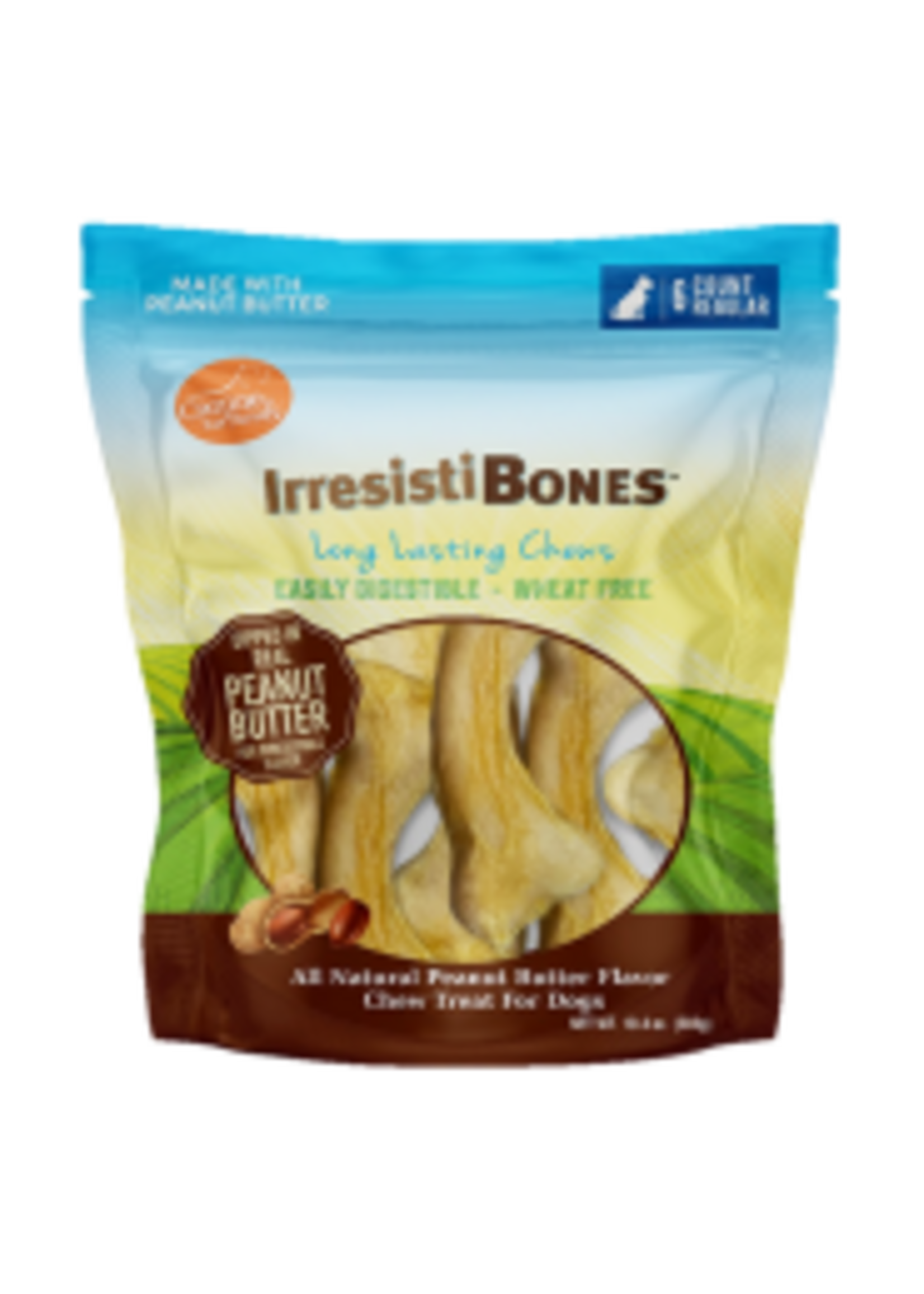 Canine Naturals Hide Free Canine Naturals IrresistiBones Peanut Butter 4.5"