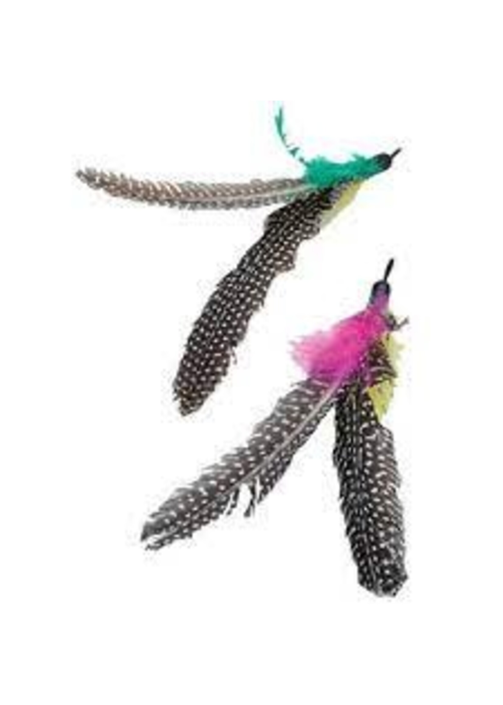 Coastal Pet Products Inc. Coastal Turbo Flying Teaser Feather Replacment 2 Pack