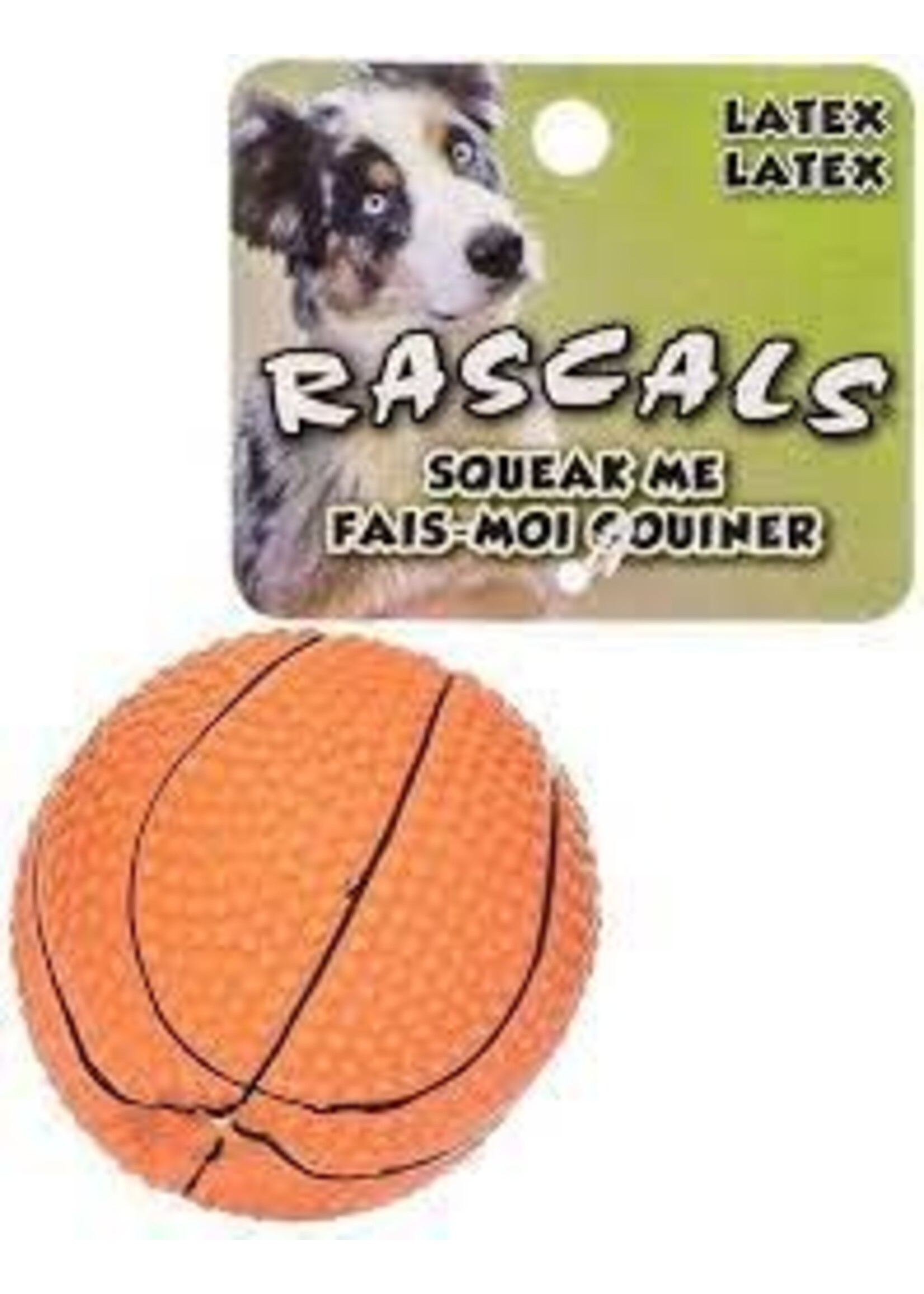 Coastal Pet Products Inc. Rascals 2.5" Latex Basketball