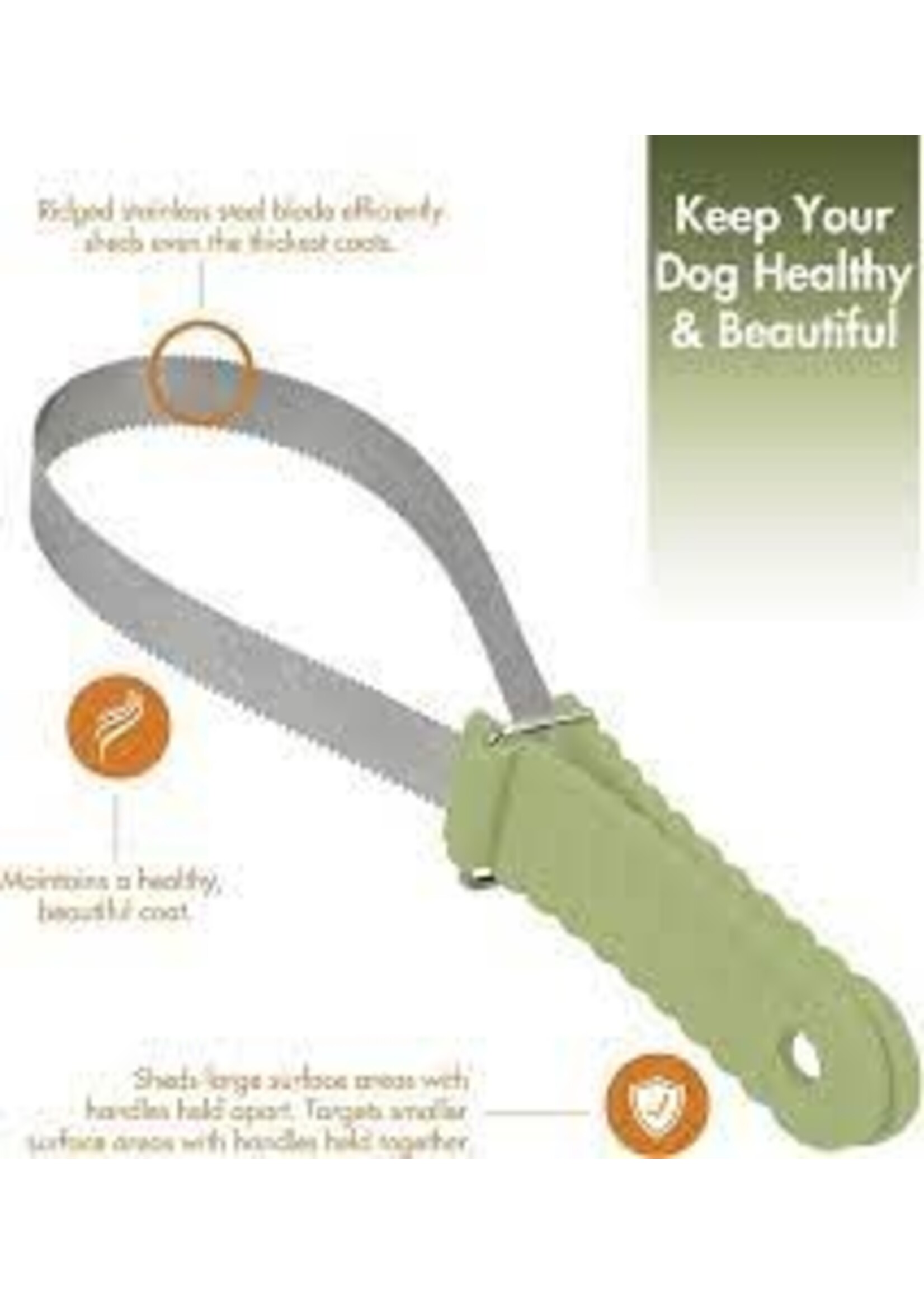 Coastal Pet Products Inc. Safari Dual-Sided Stainless Steel Shedding Blade