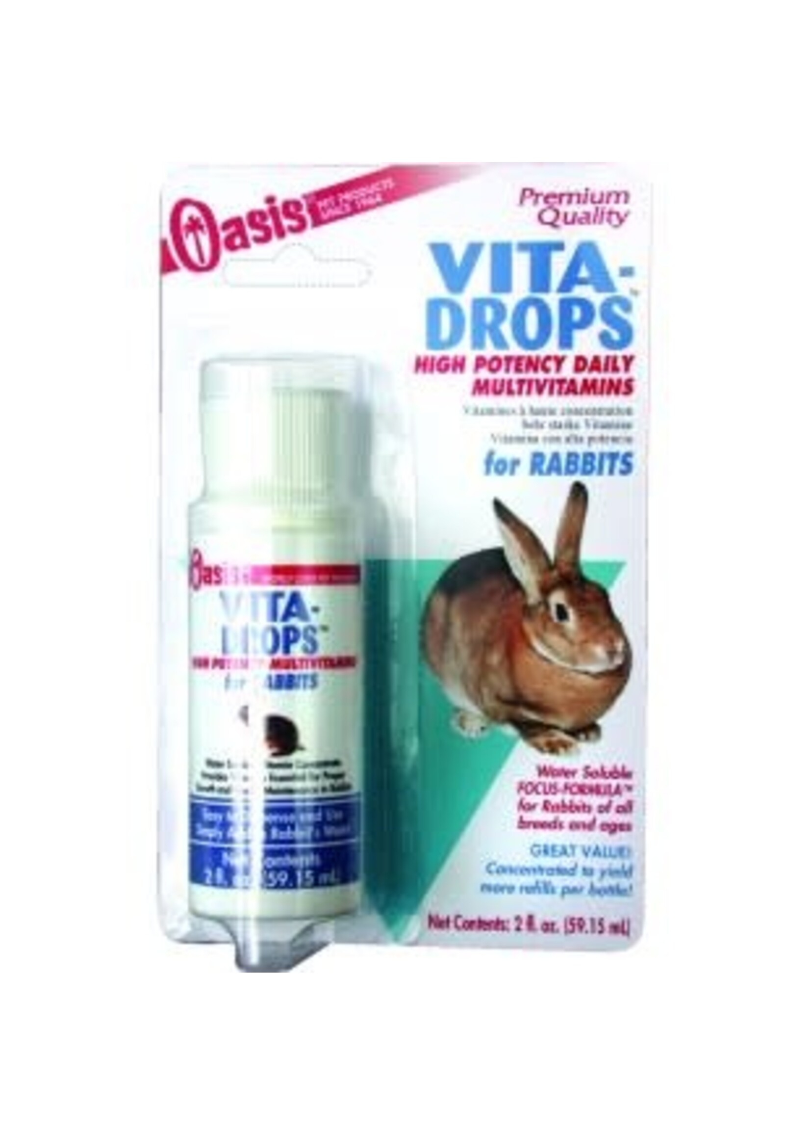 Oasis Vita Drops Vitamins Rabbit 2oz