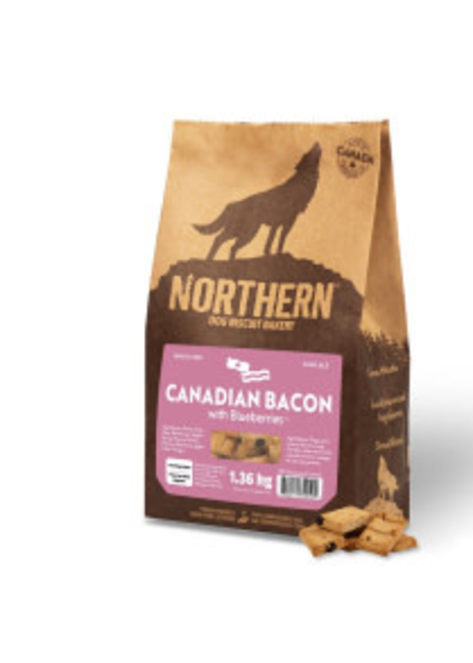 Northern Biscuit Canadian Bacon w/ Blueberries