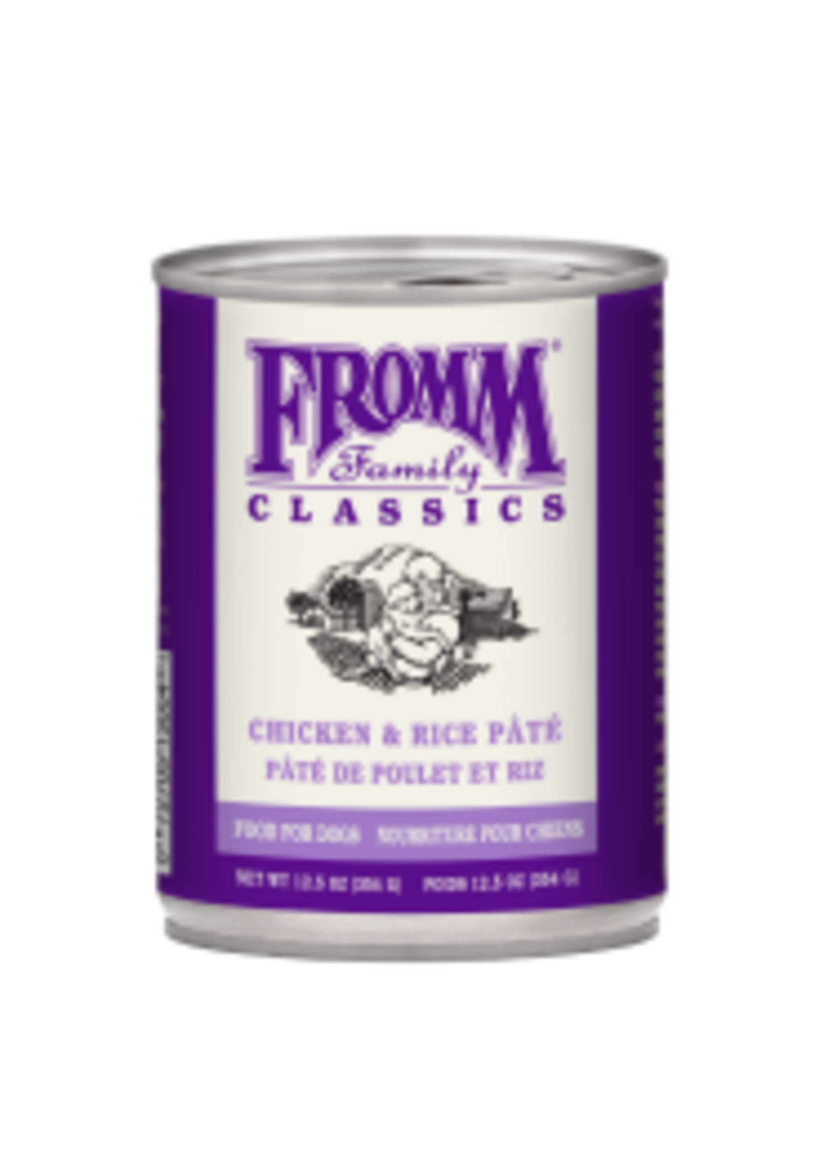 Fromm Family Pet Food Fromm Dog Classic Adult Chicken & Rice Pate 12.5oz single