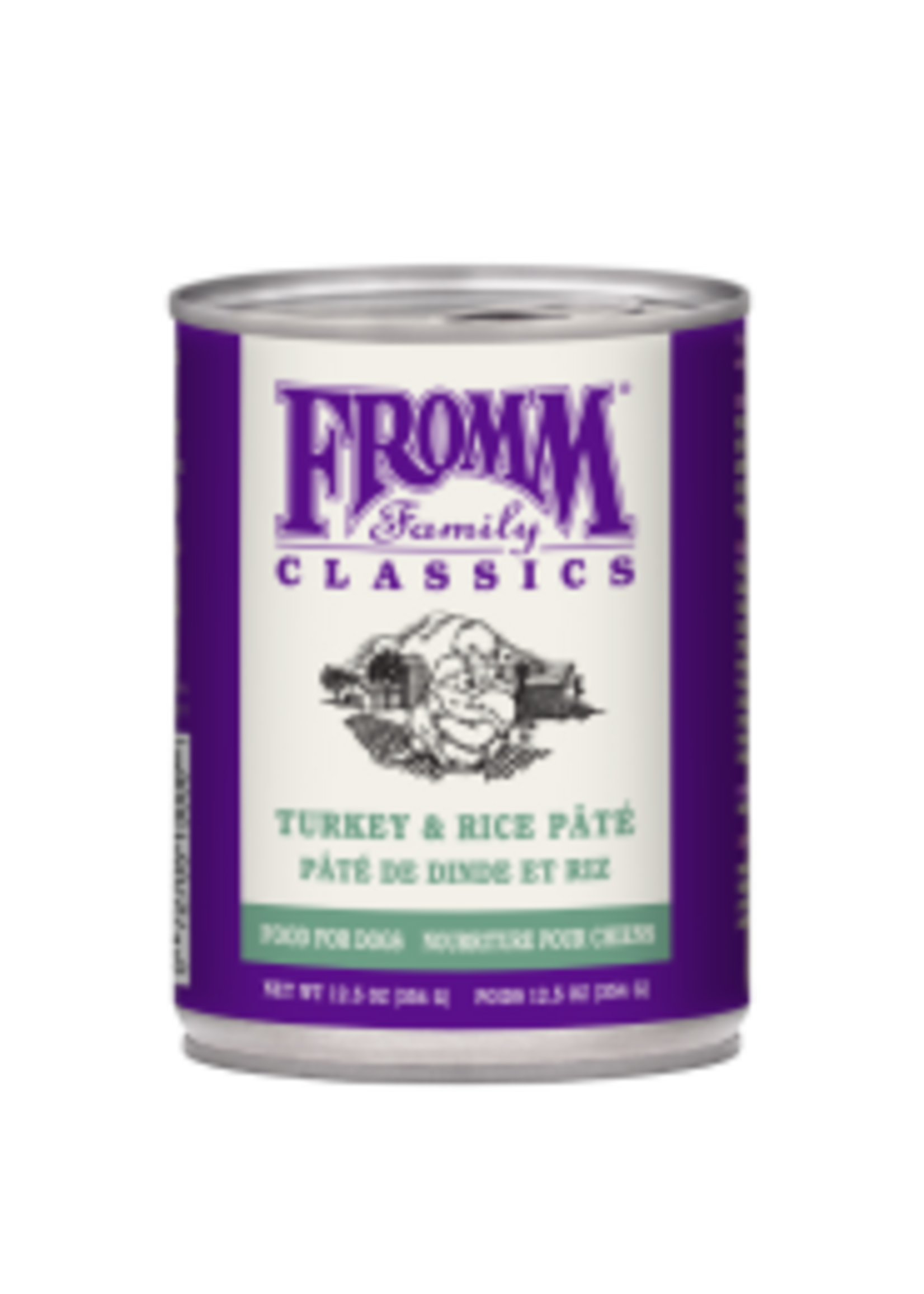Fromm Family Pet Food Fromm Dog Classic Adult Turkey & Rice Pate 12.5oz single