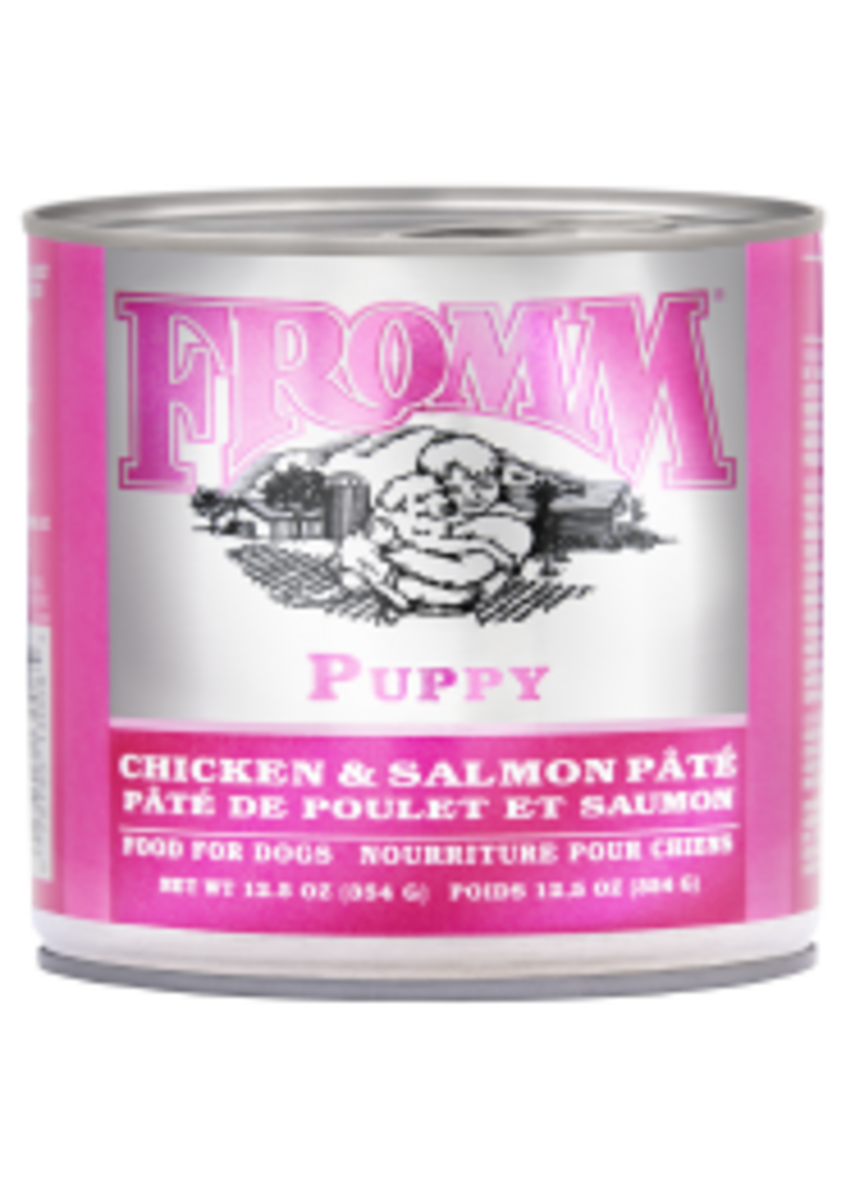 Fromm Family Pet Food Fromm Dog Classic Puppy Chicken & Salmon Pate 12.5oz single