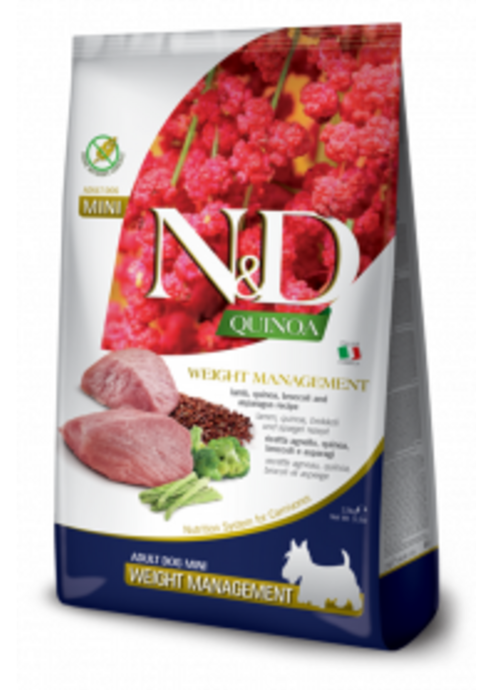 Farmina Farmina N&D Dog Quinoa Weight Management Lamb Mini 2.5kg