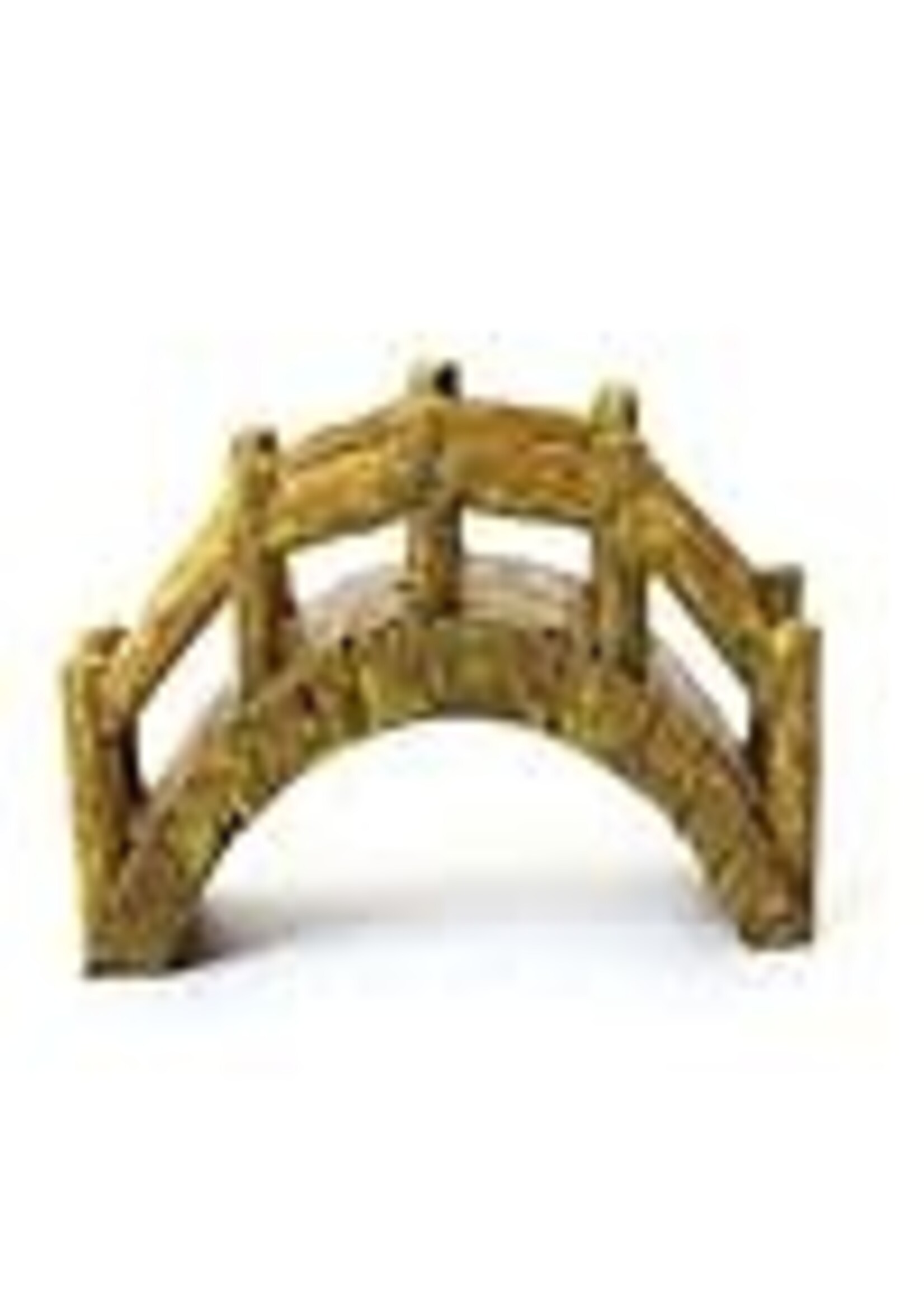Aqua-Fit Aqua-Fit Polyresin Timber Bridge Medium 5.75 x 2 x 2.75"