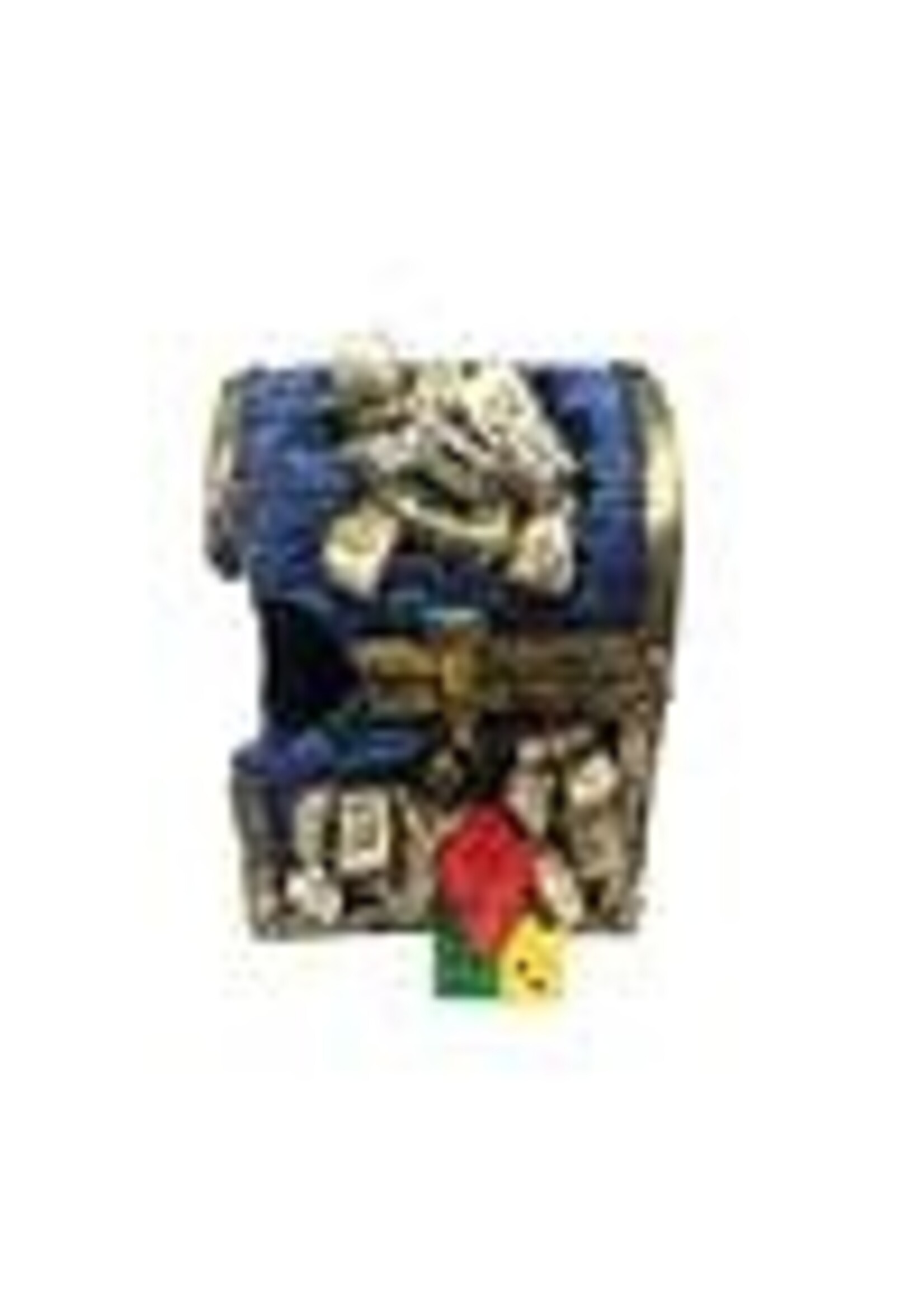 Aqua-Fit Aqua-Fit Polyresin Blue Treasure Box 4 x 3.5 x 4"