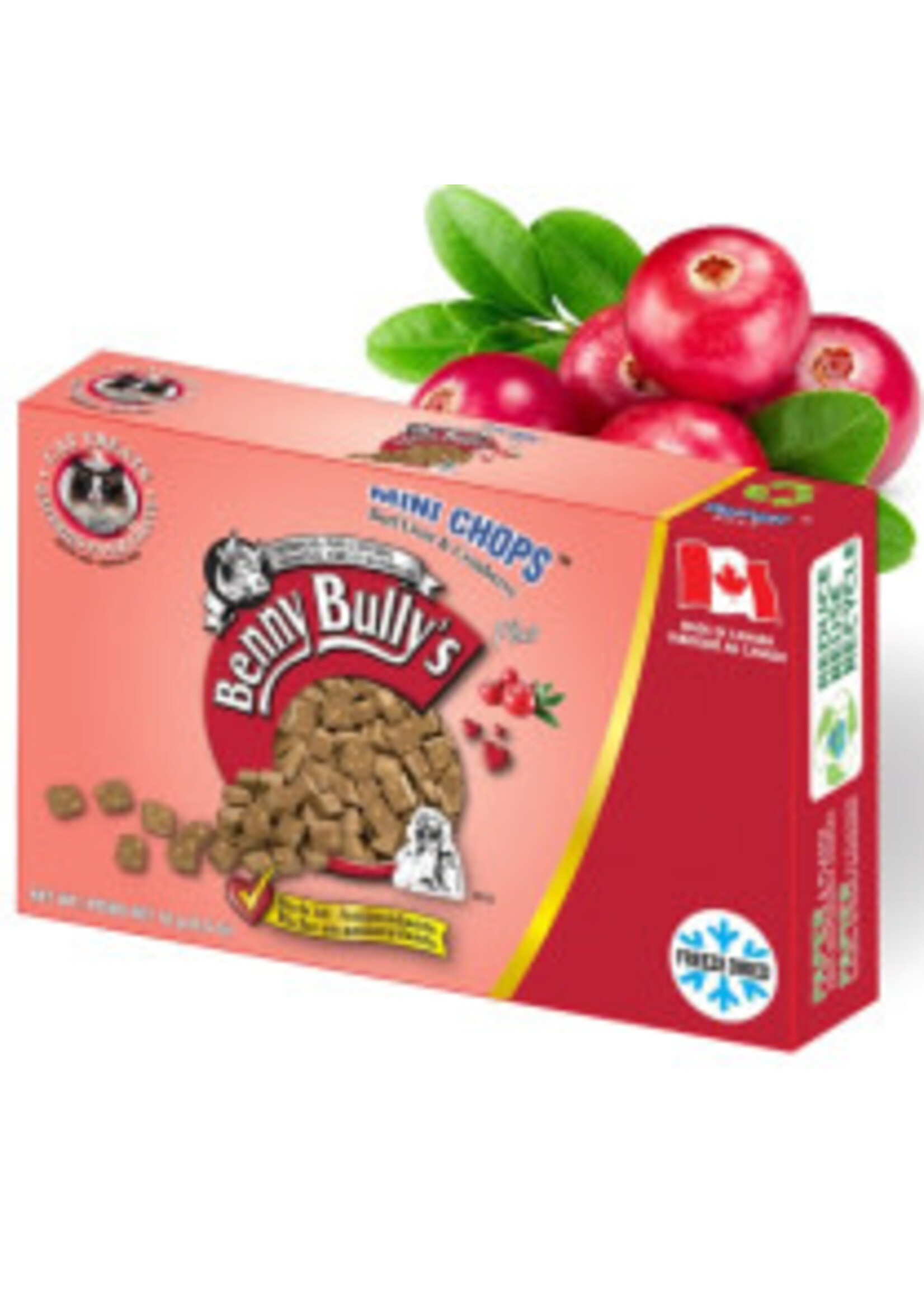 Benny Bully's Benny Bully's Cat Mini Chops Beef Liver Plus Cranberry 18g
