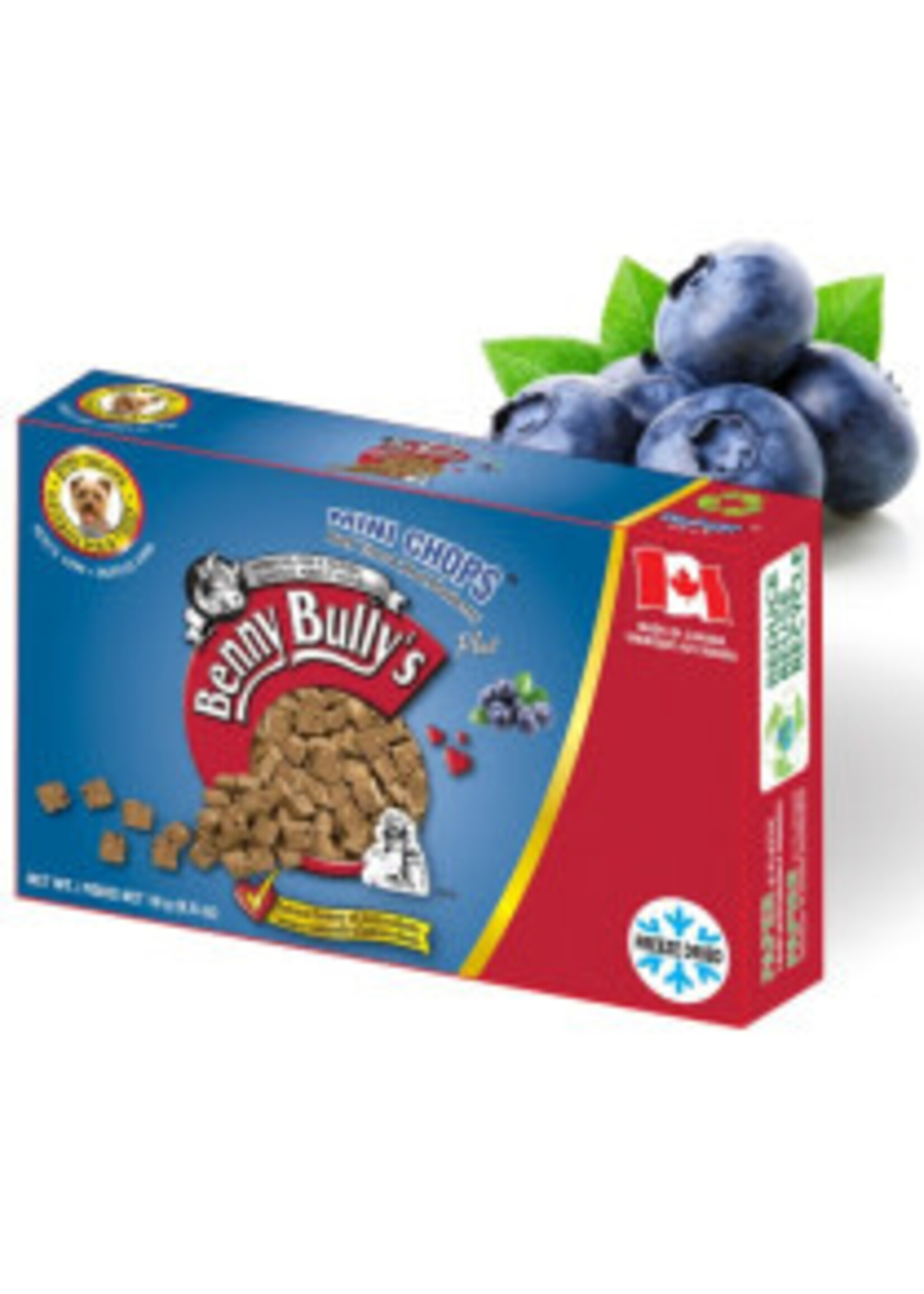 Benny Bully's Benny Bully's Mini Chops Beef Liver Plus Blueberry 18g