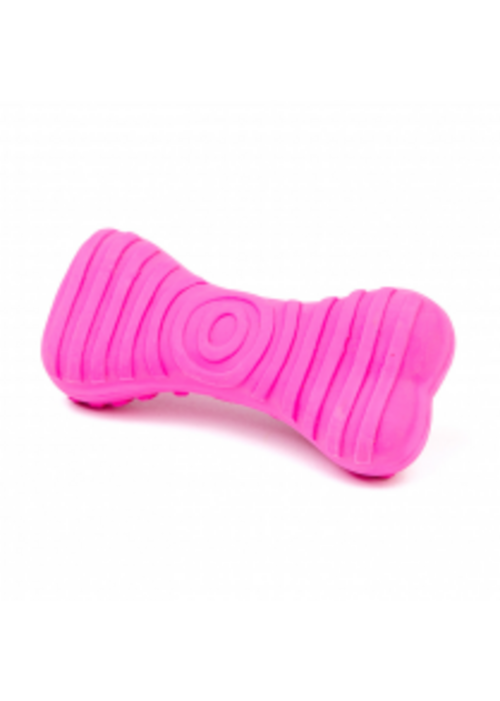 Budz Budz Latex Dog Toy Bone Squeaker 4.3" Purple