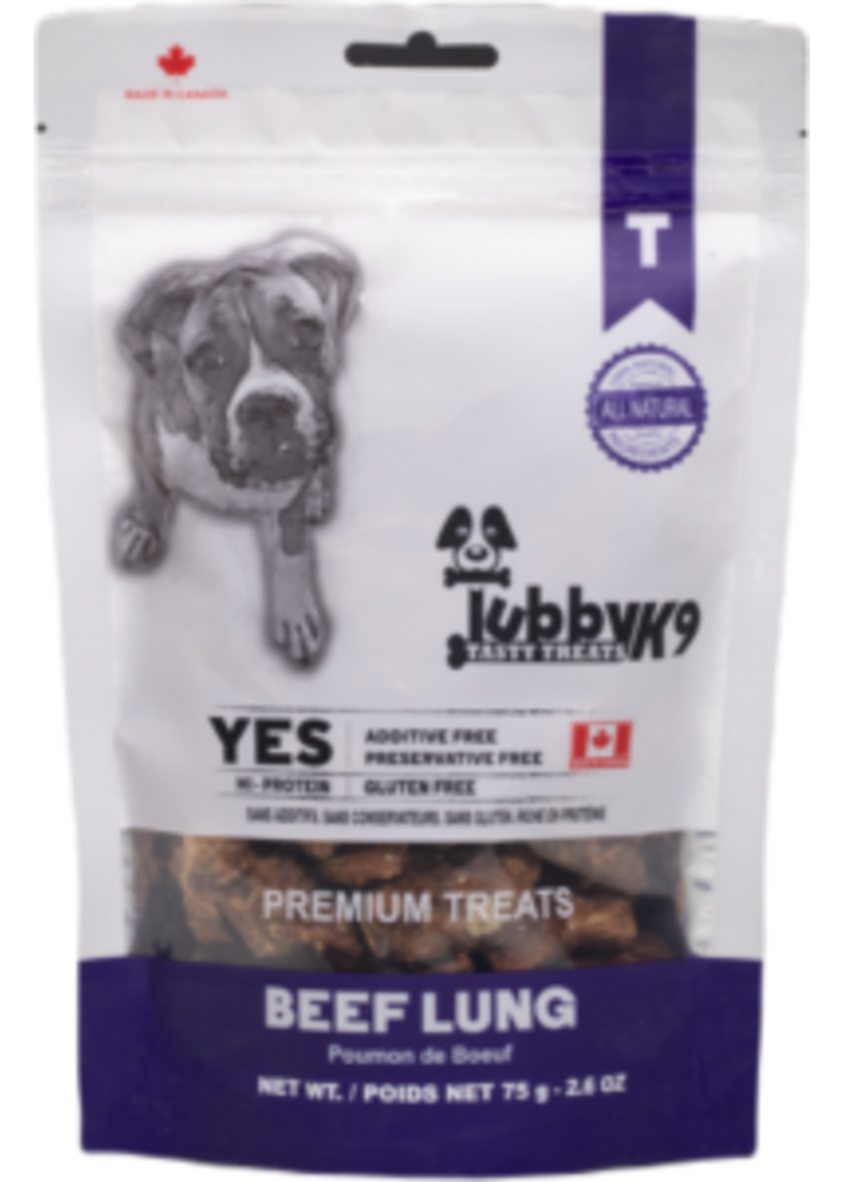 Tubby K9 Tasty Treats Tubby K9 Tasty Treats Beef Lung 75g