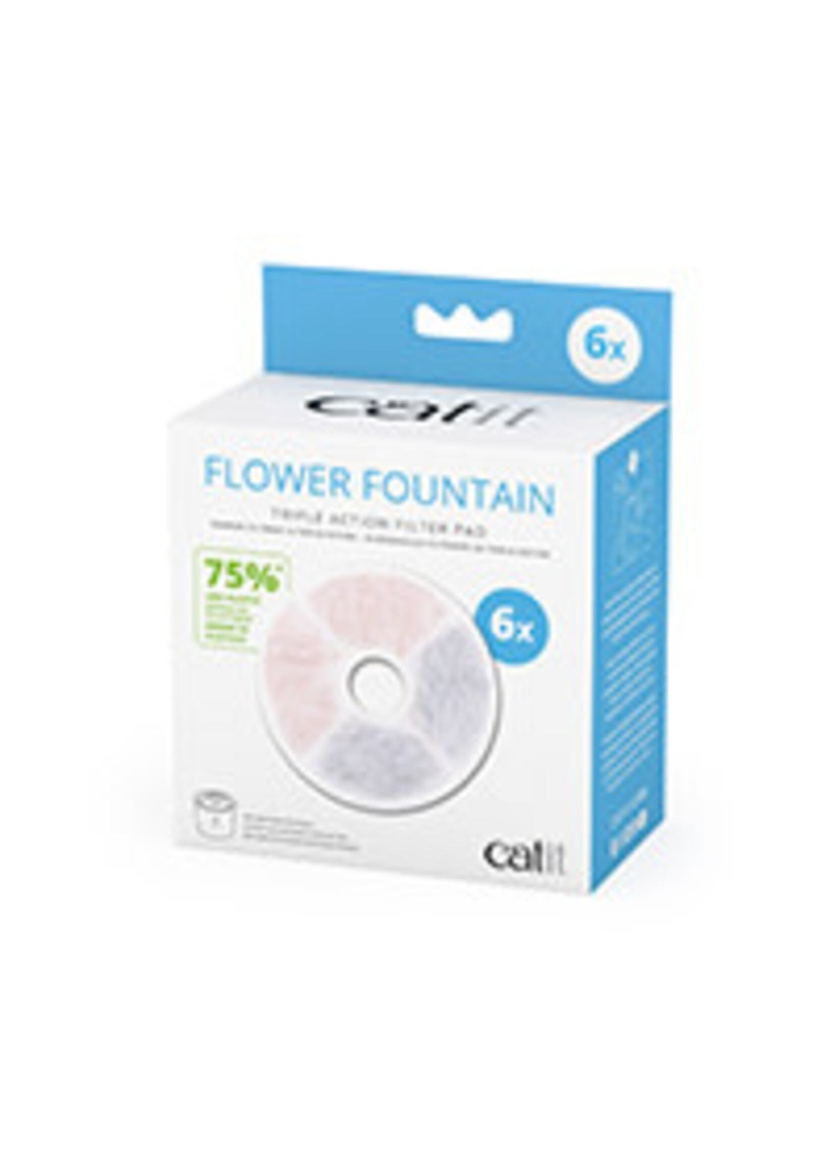Catit Catit Fountain Frameless Triple Action Filter Cartridge 6pack