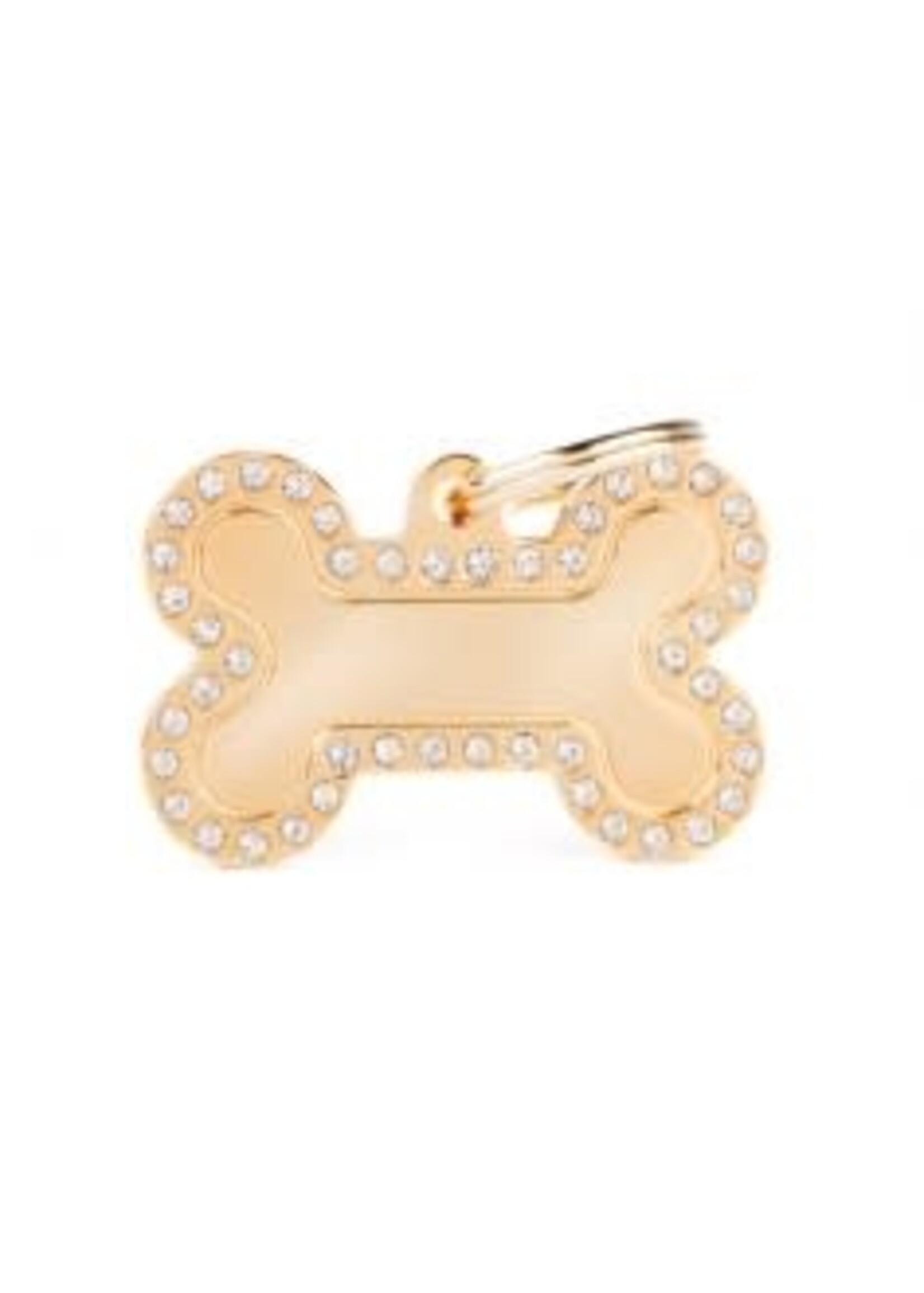 My Family ID Tag Glam Bone Strass