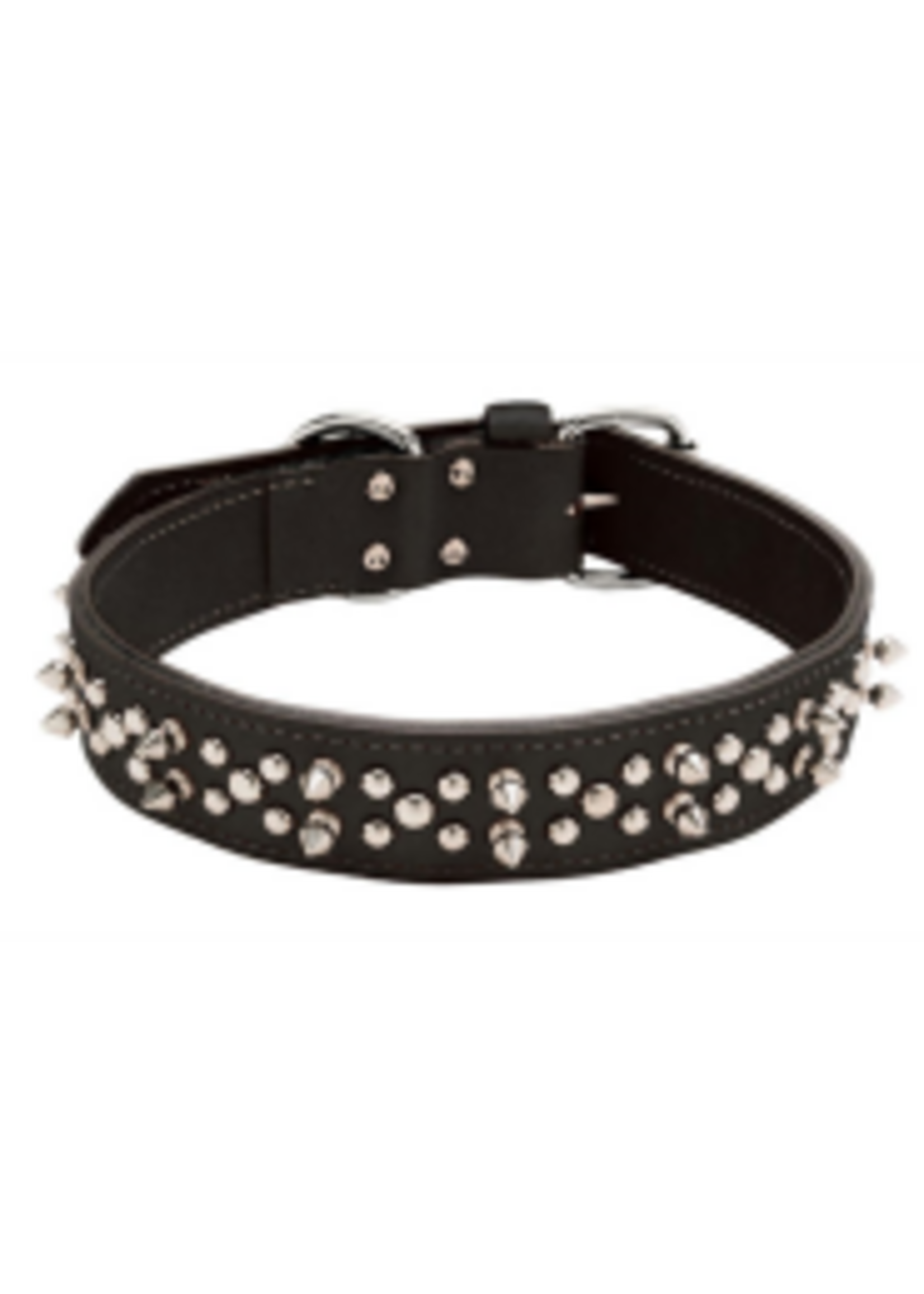 Coastal Pet Products Inc. Coastal Circle T Spiked Leather Collar