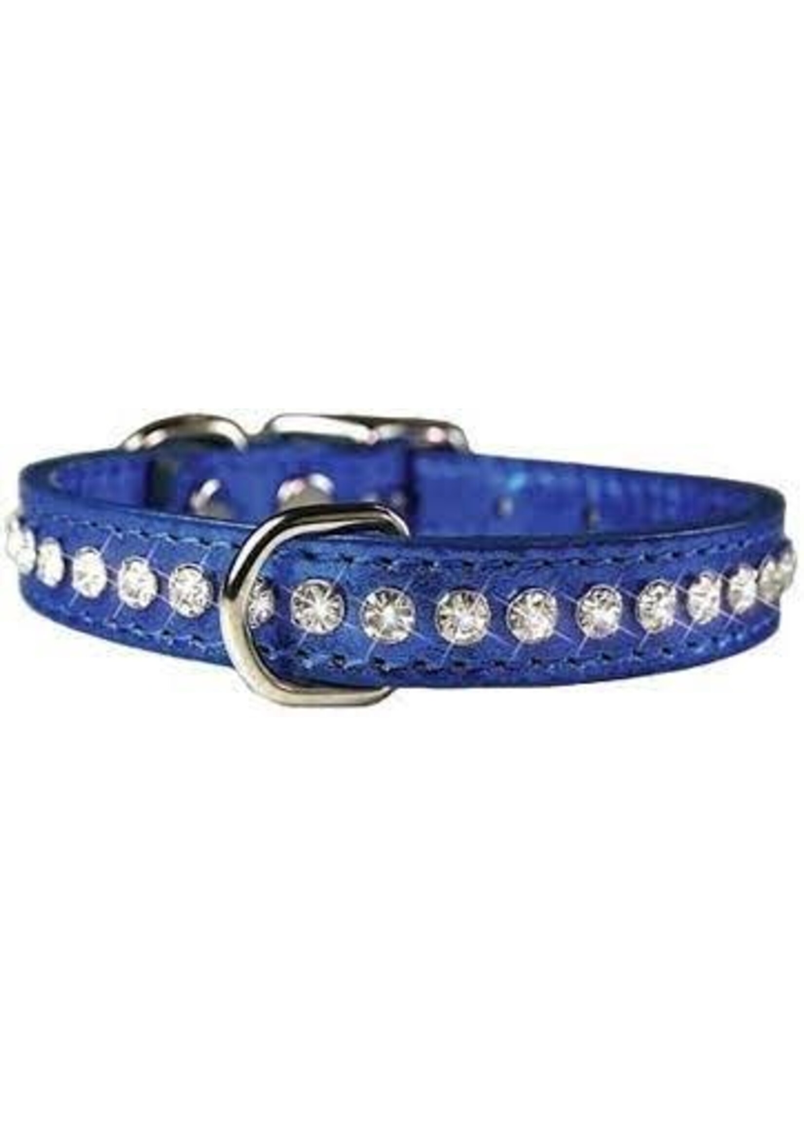 OmniPet Signature Collar 10" Blue Rhinestone