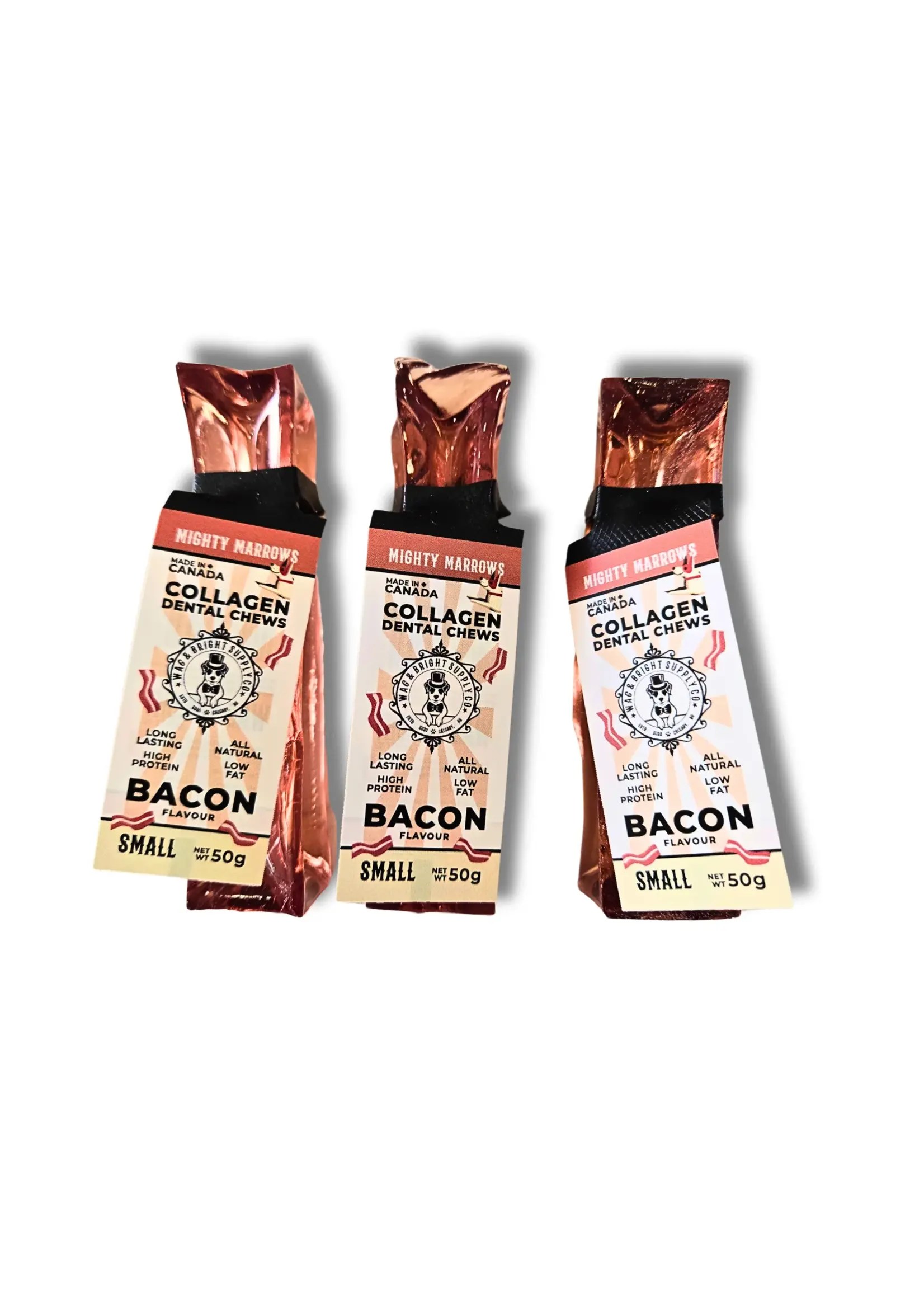 Wag & Bright Wag & Bright Mighty Marrows Collagen Dental Chew Bacon