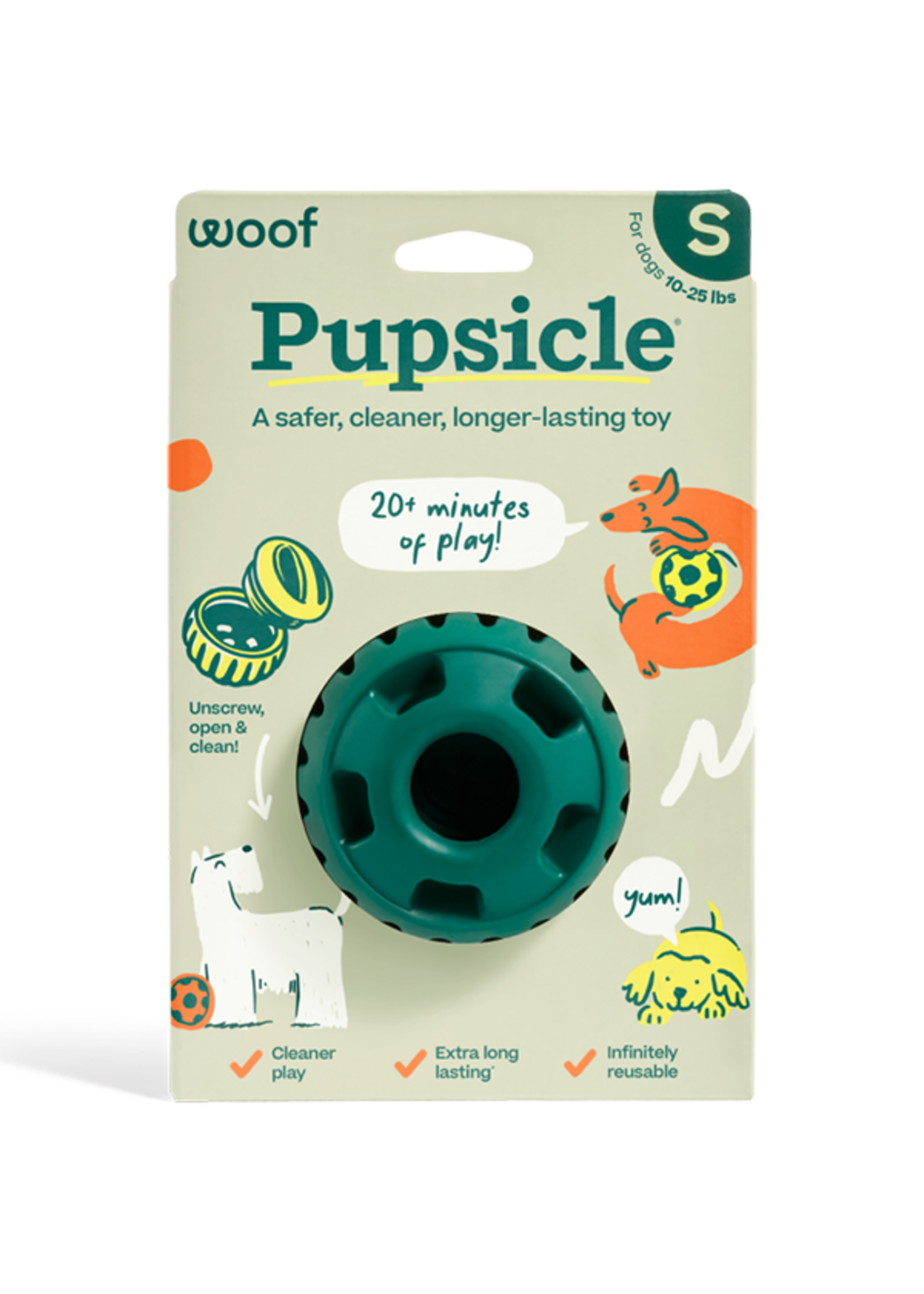Woof Pet Woof Pet Dog Popsicle Toy Green