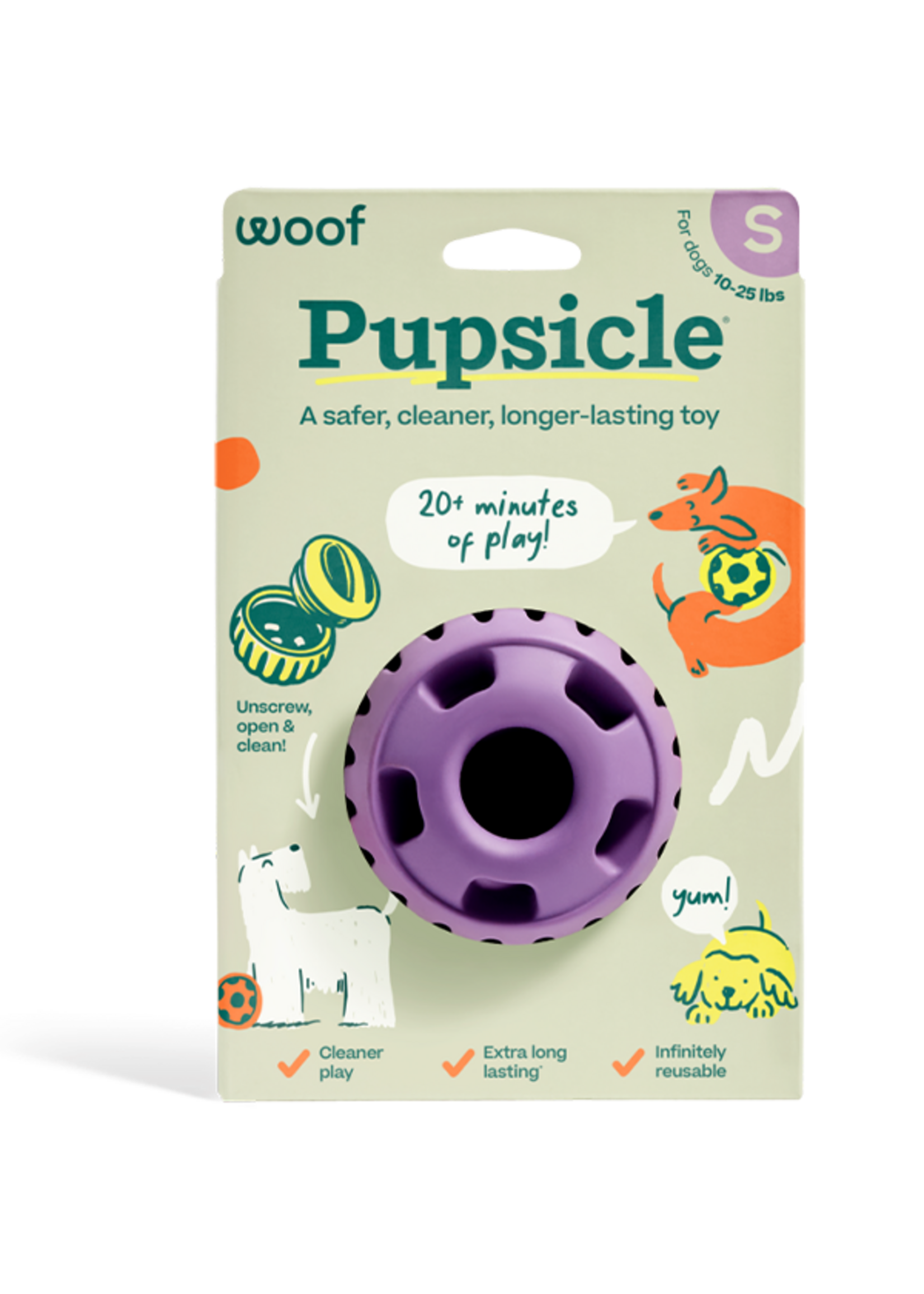 Woof Pet Woof Pet Dog Pupsicle Toy Lavender