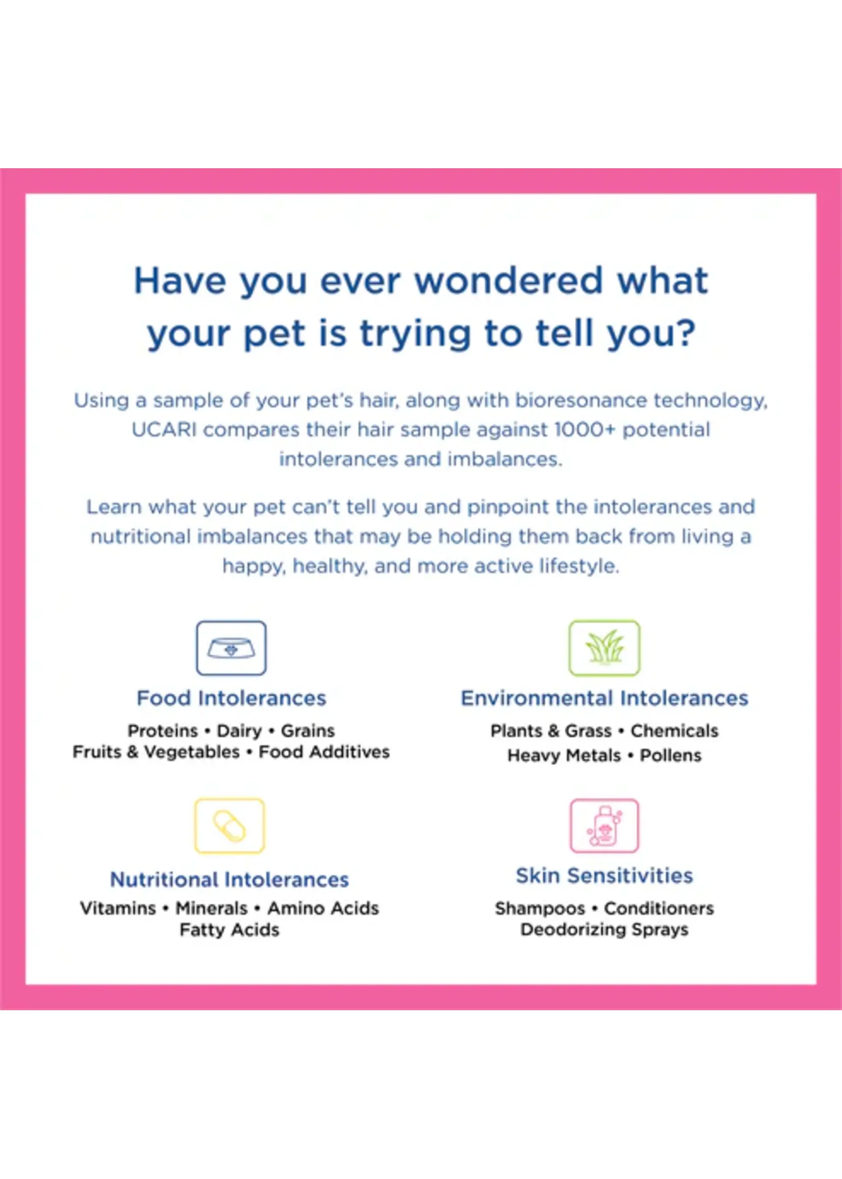 UCARI UCARI Intolerance Testing Kit for Pets