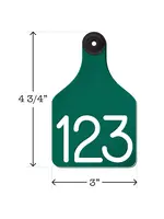 Ritchey Livestock Universal Dual Colored Large Cow Tag Green / White 25pk