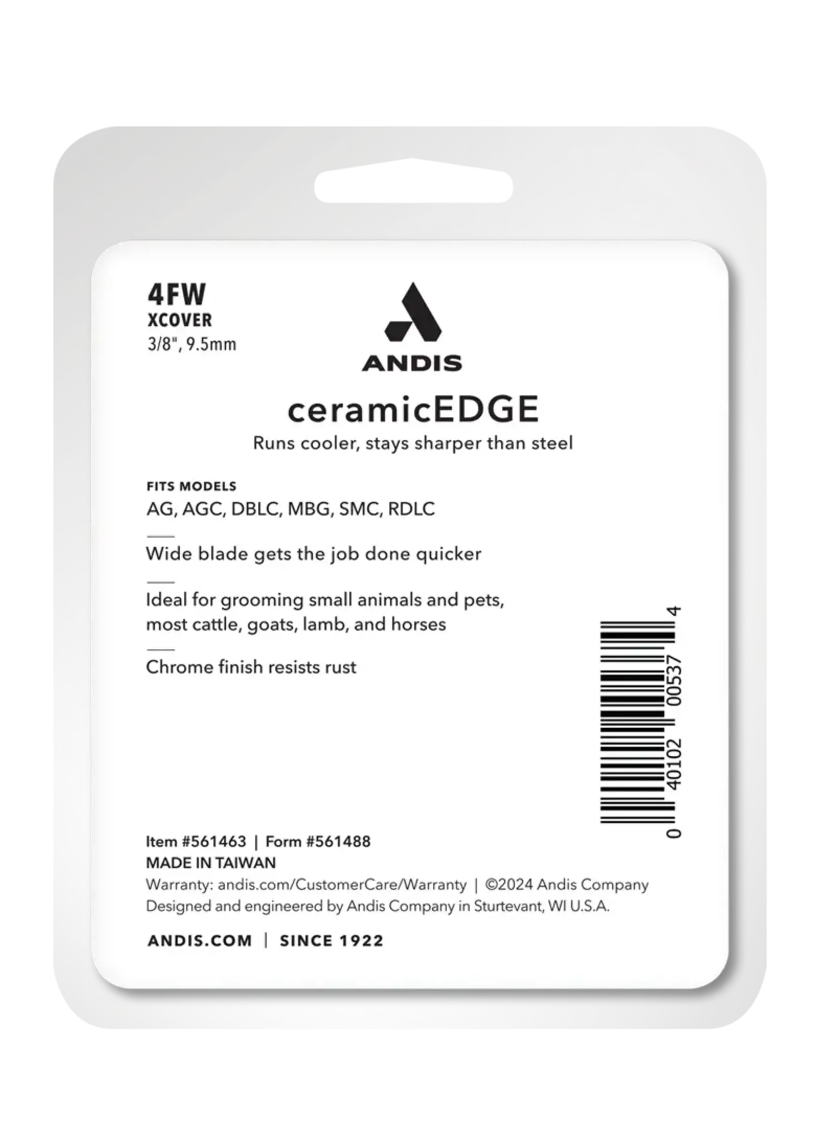 Andis Andis CeramicEdge 4FW Wide Blade 9.5mm