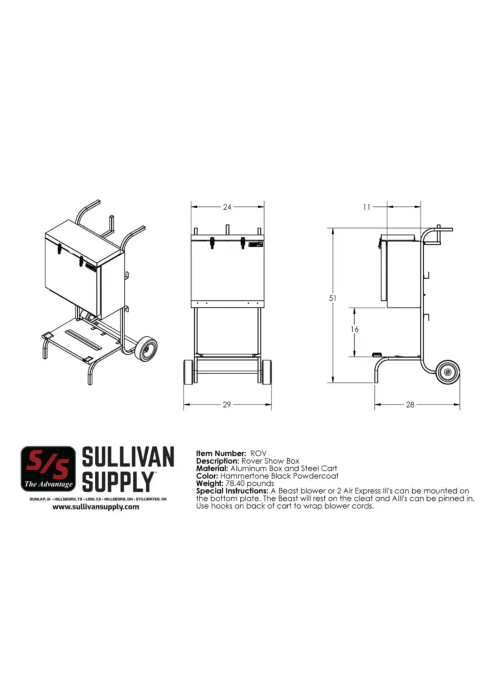 Sullivan Supply Sullivan Supply Rover Show Box