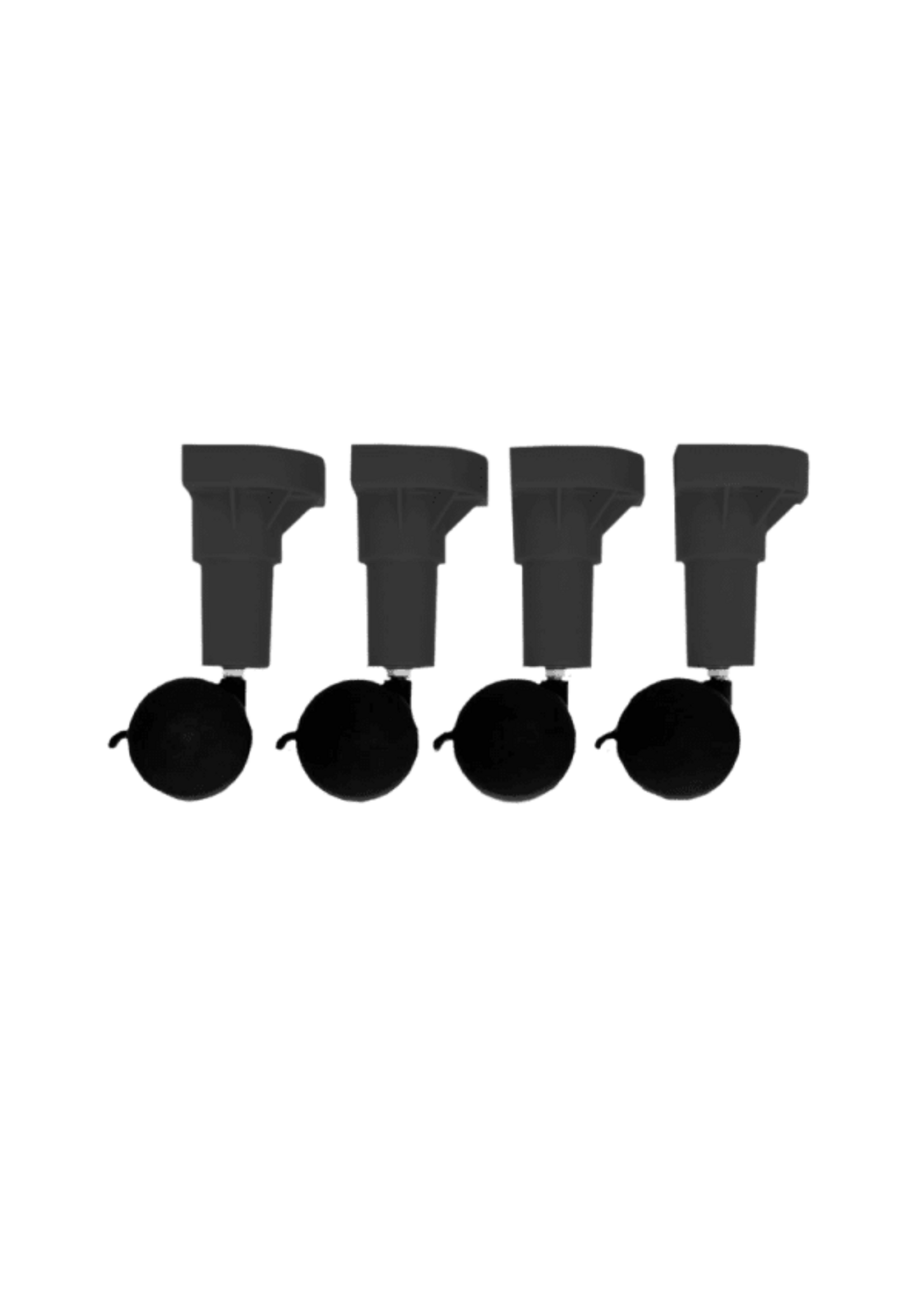 4 Legs 4 Pets 4 Legs 4 Pets Cot Leg Dolly Kit Black