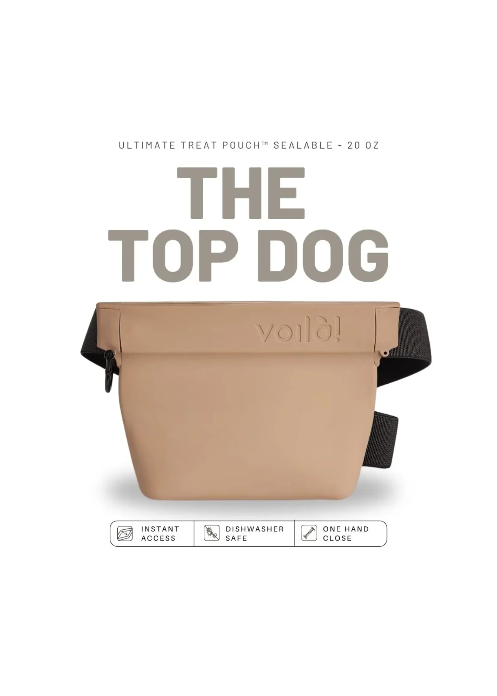 Voila Pets Voila Pet The Ultimate Treat Pouch The Sealable 20oz Biscuit