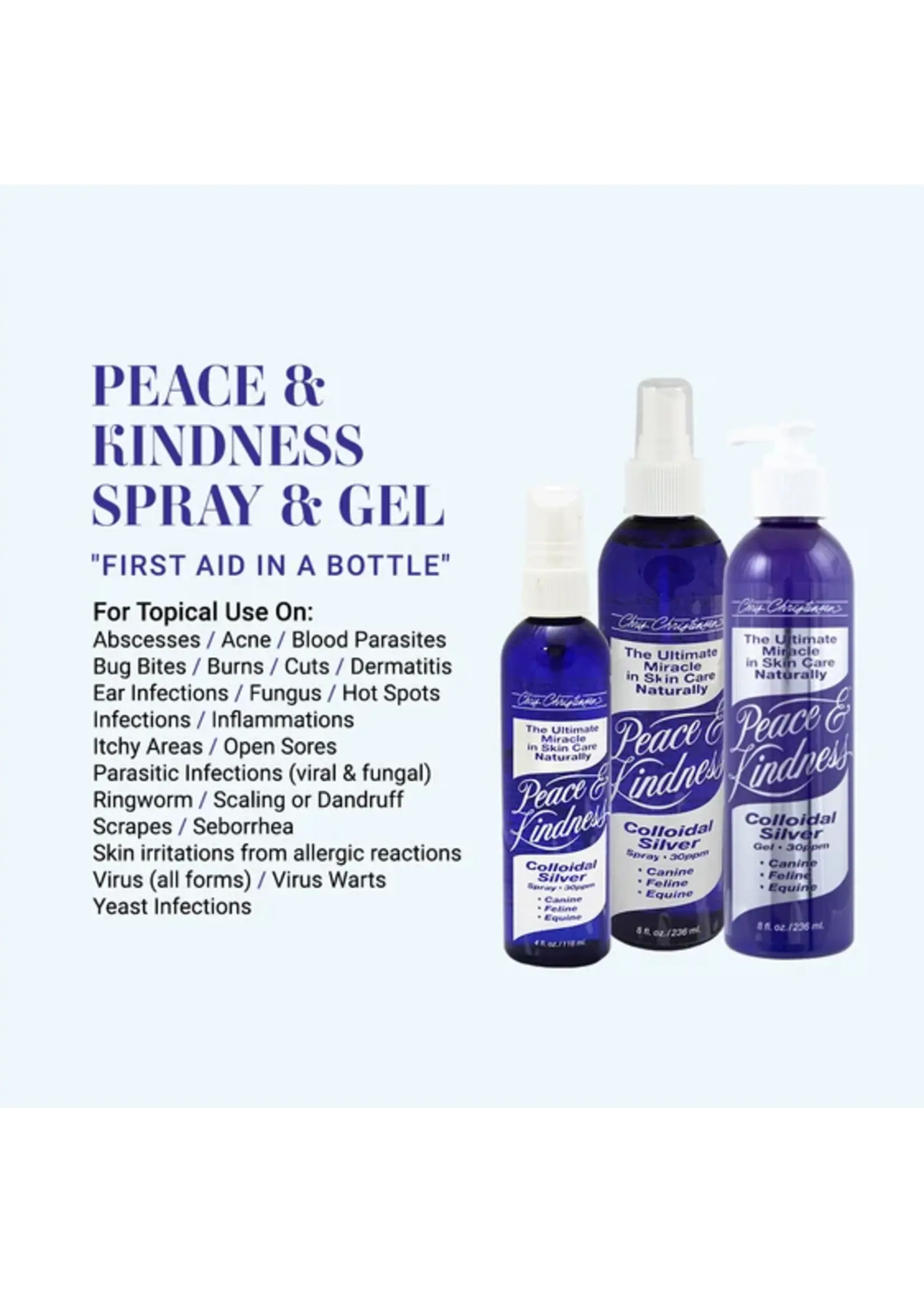 Chris Christensen Peace & Kindness Spray 4oz