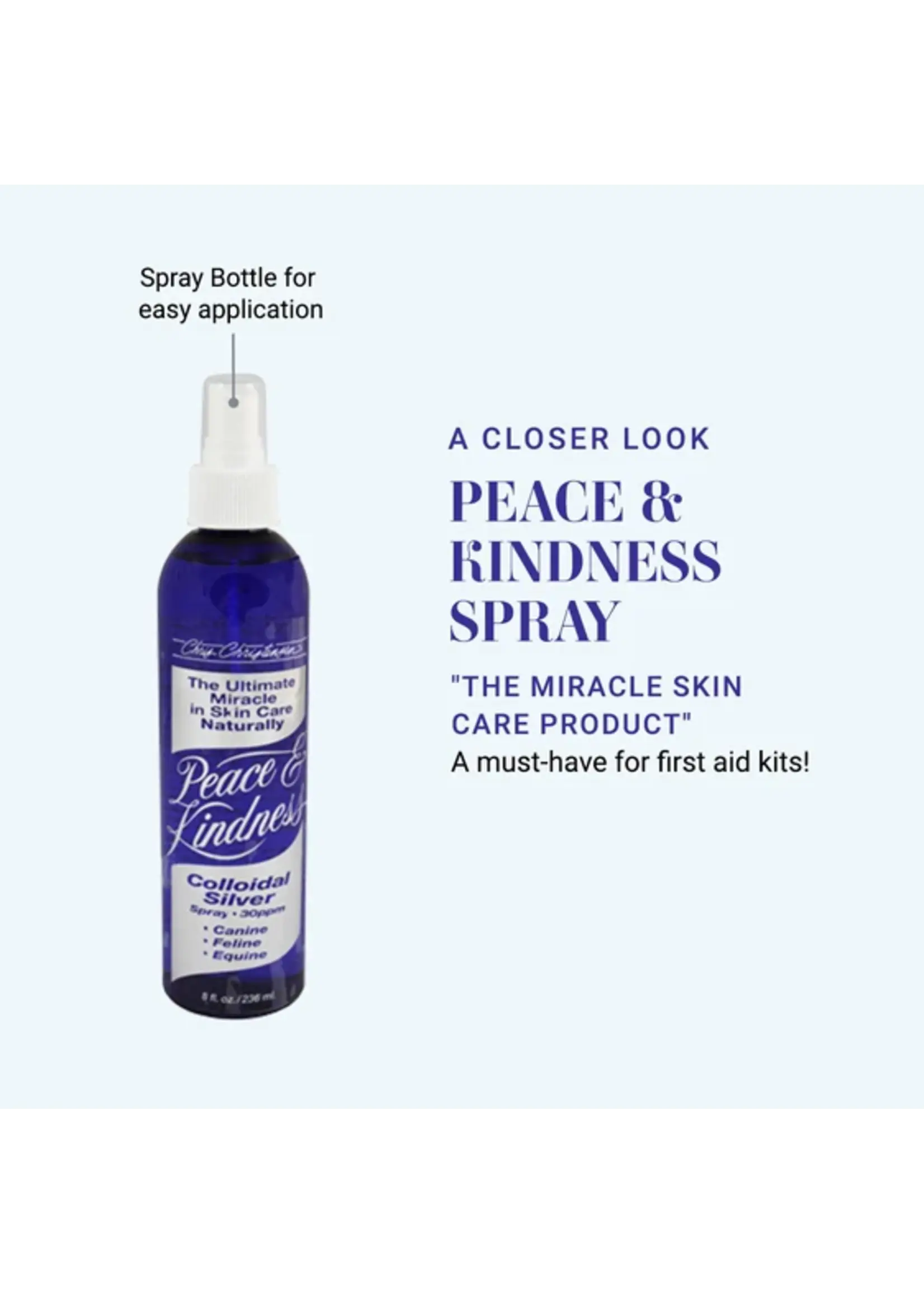 Chris Christensen Peace & Kindness Spray 4oz