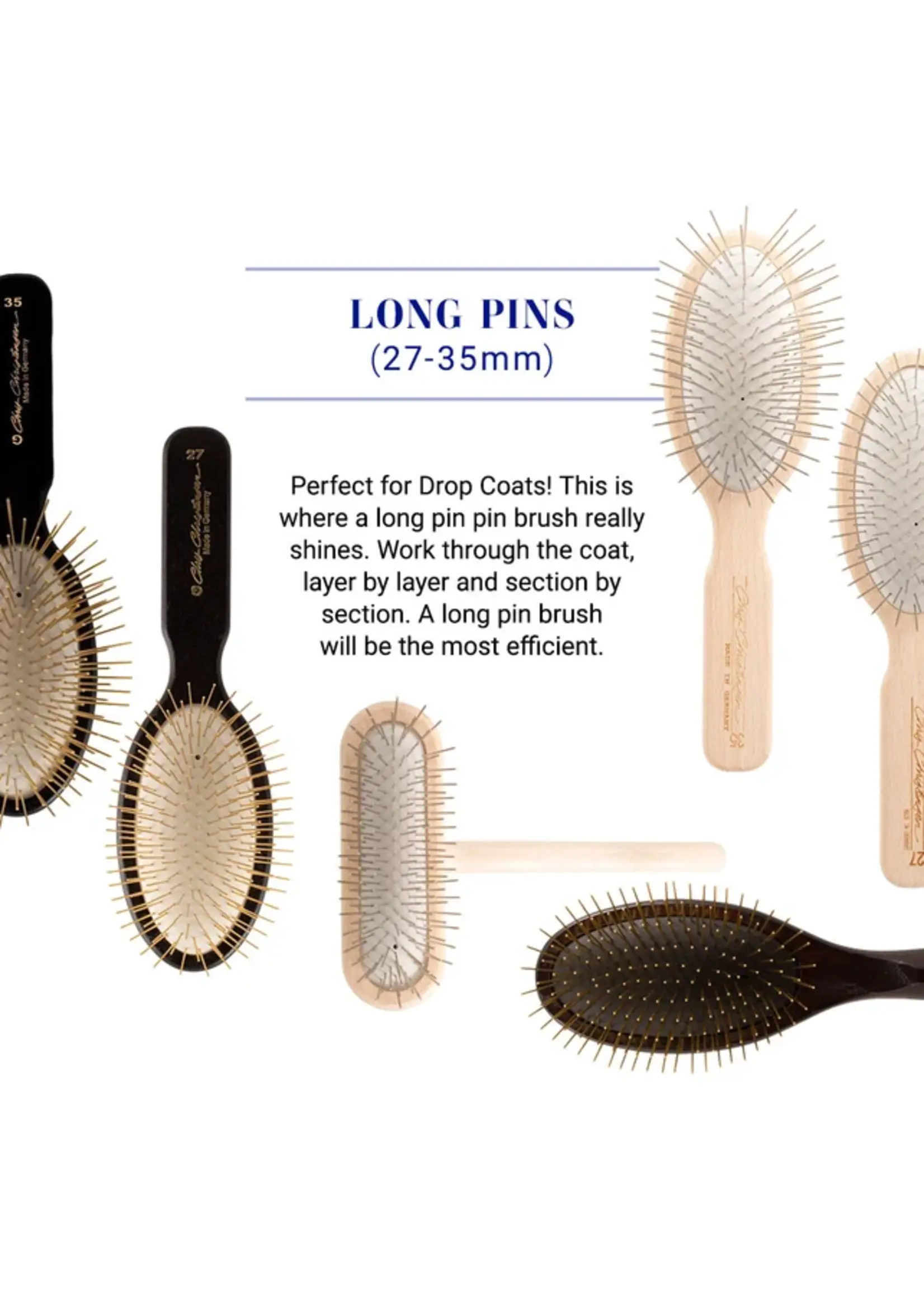 Chris Christensen 27mm Oblong Pin Brush Original A127