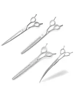 Chris Christensen Classic Series Scissors Set of 4 (7 Curve,8 Straight,7 Thinner,8.5Chunkyblender)