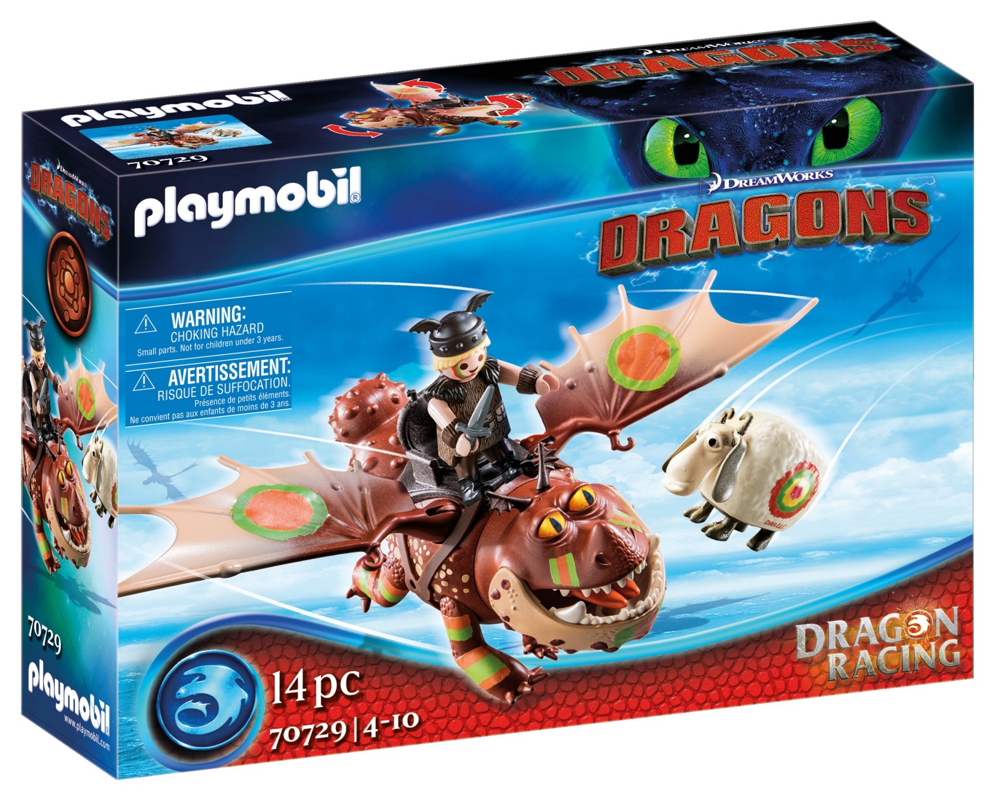 Playmobil Playmobil Dragons 70729 - Varek et Bouledogre