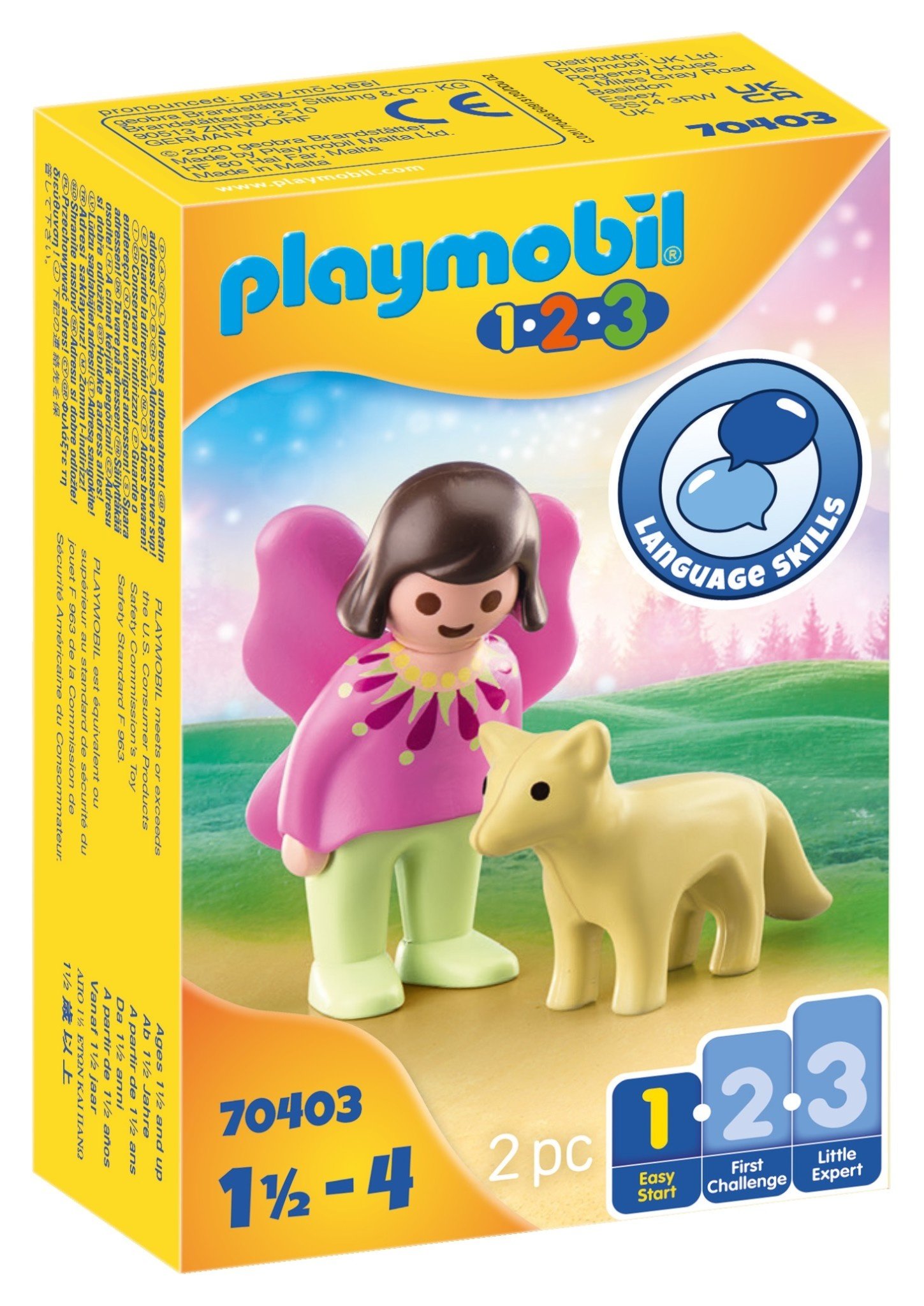 Playmobil *****Playmobil 1.2.3 70403 - Fée avec renard