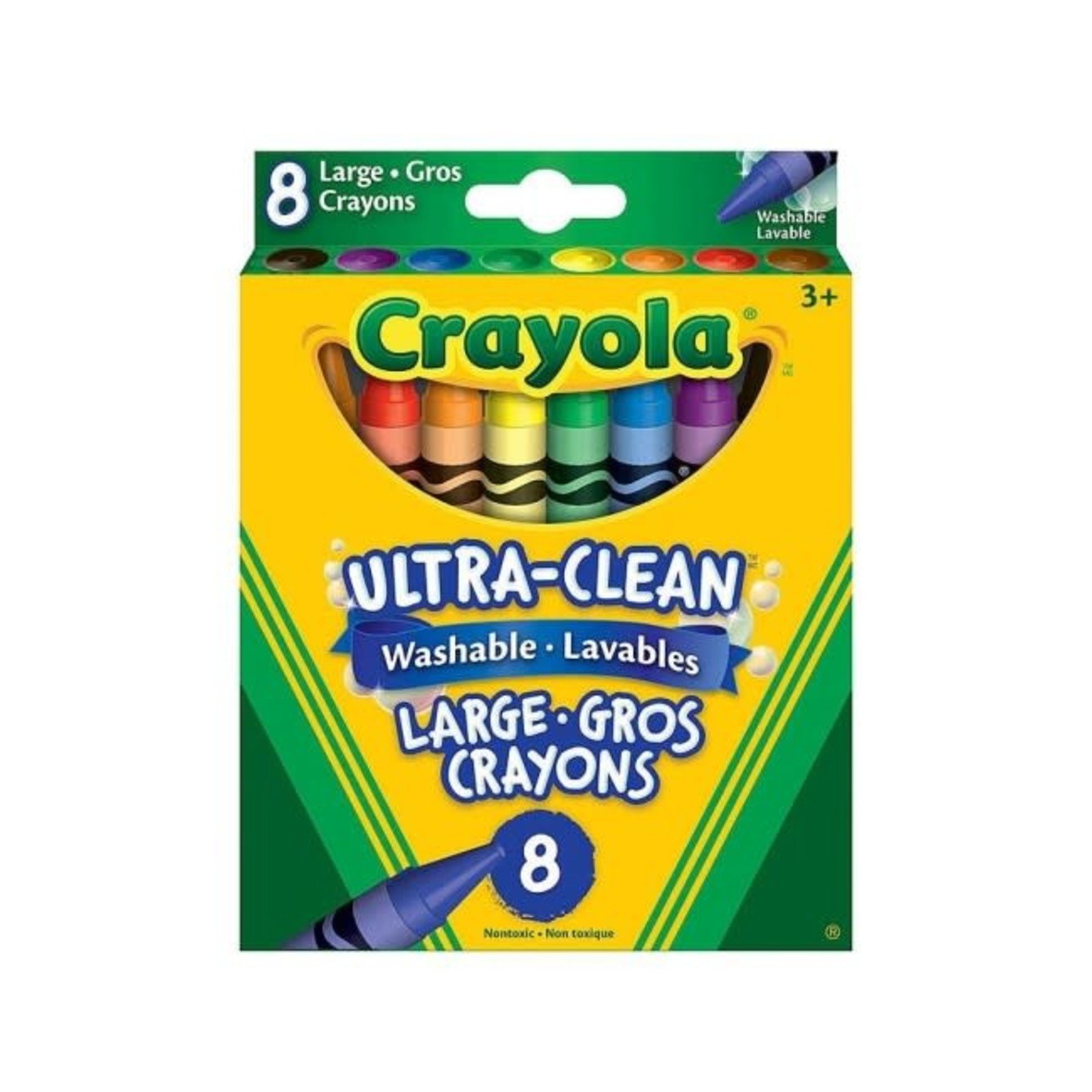 Crayola Crayola- 8 gros crayons de cire lavables