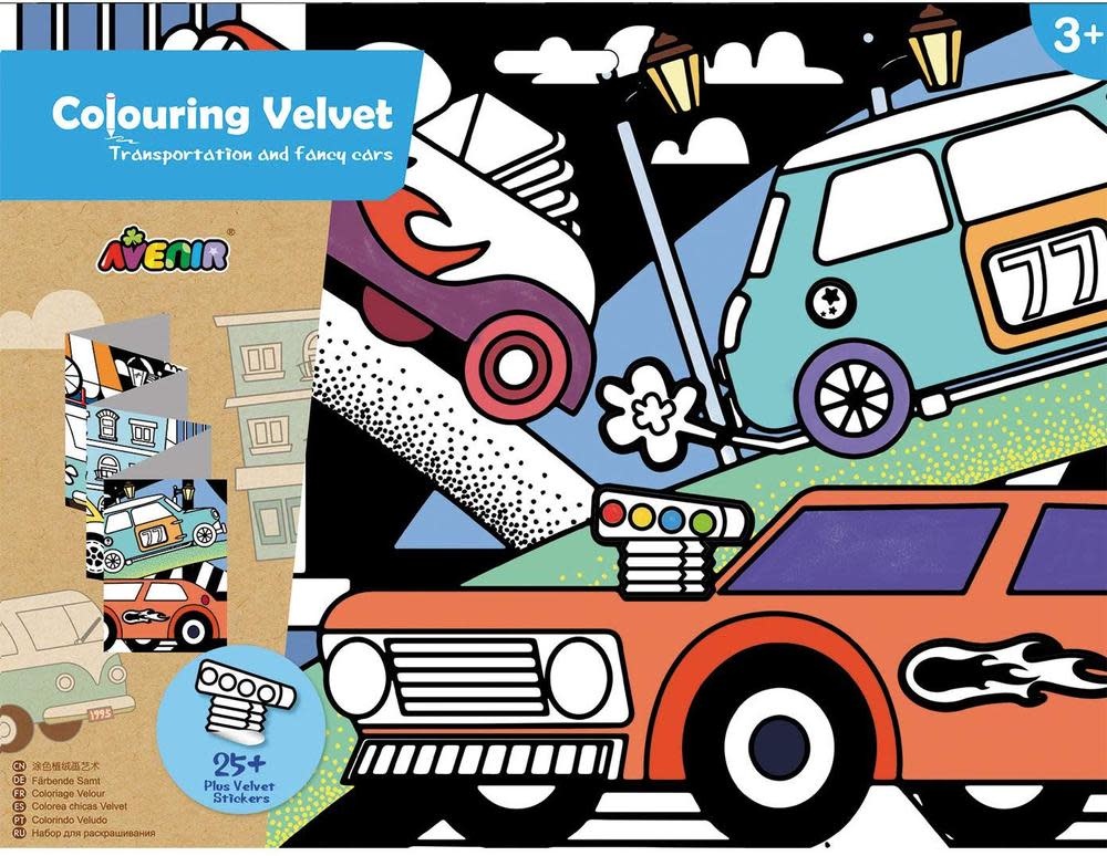 Avenir Avenir- Coloriage velours poster géant  voitures