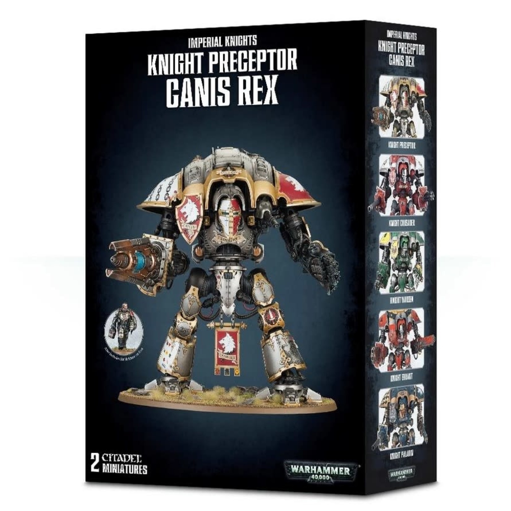 Games Workshop W40K- Imperial Knights Knight Preceptor Canis Rex