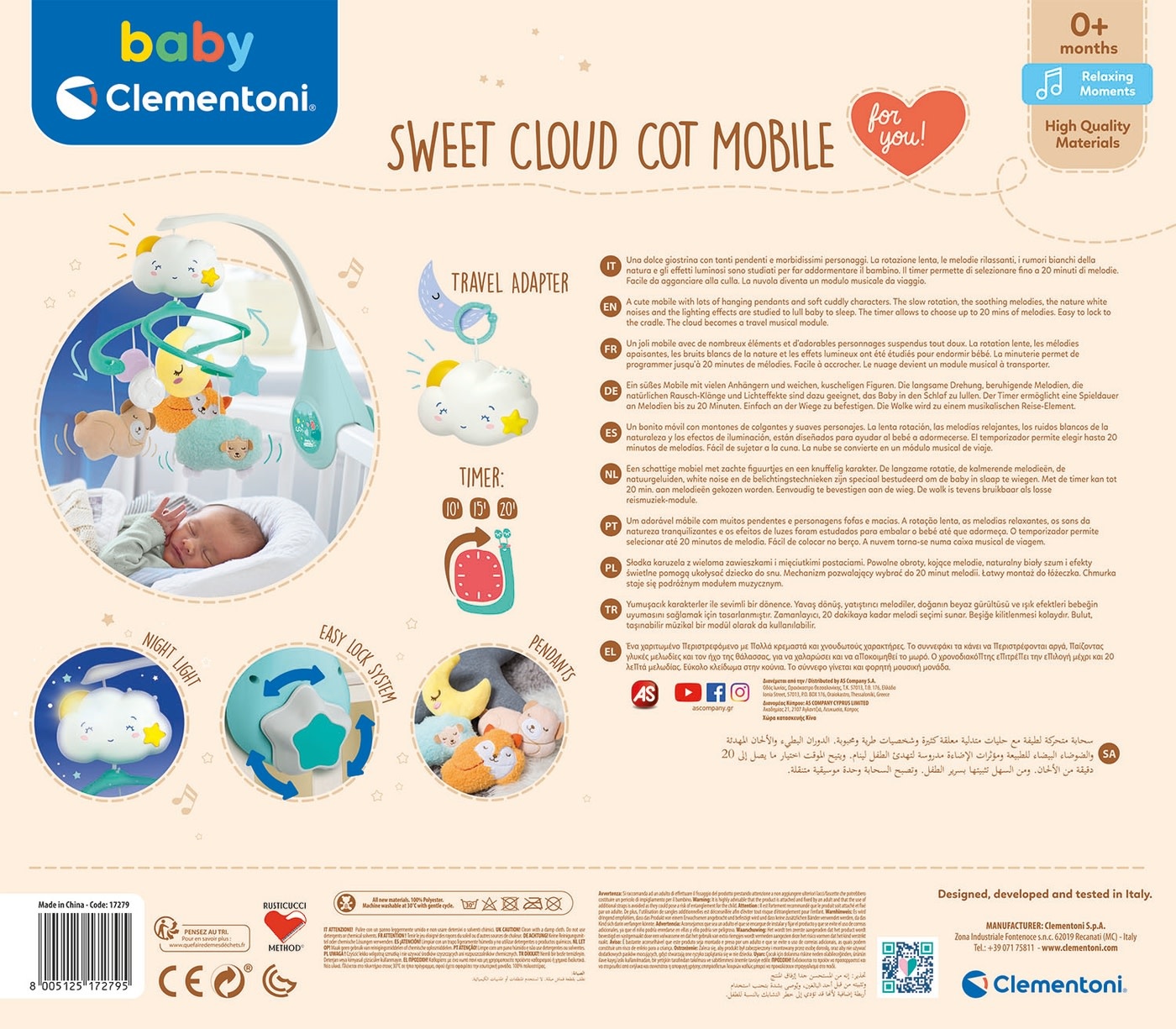 Clementoni Baby Clementoni - Mobile doux nuage