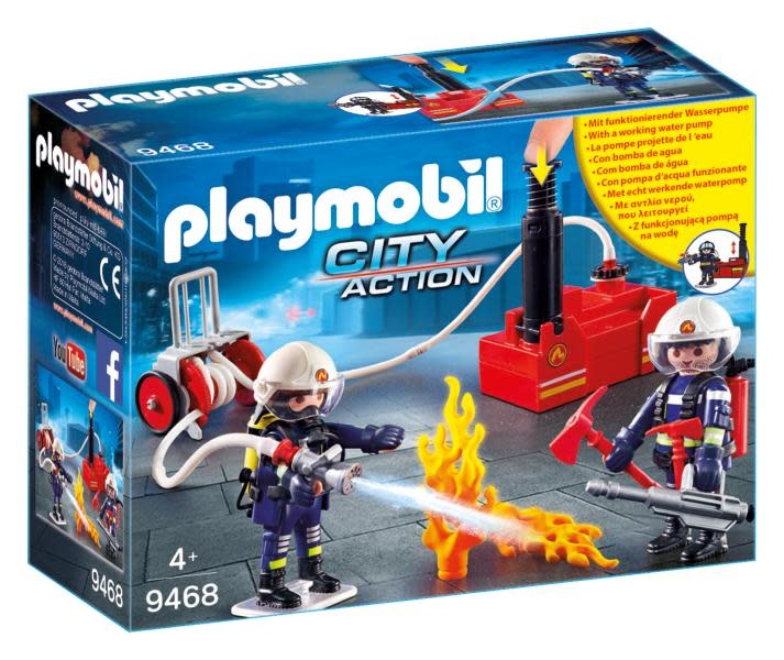 Playmobil Playmobil City Action 9468 – Pompiers avec pompes a eau