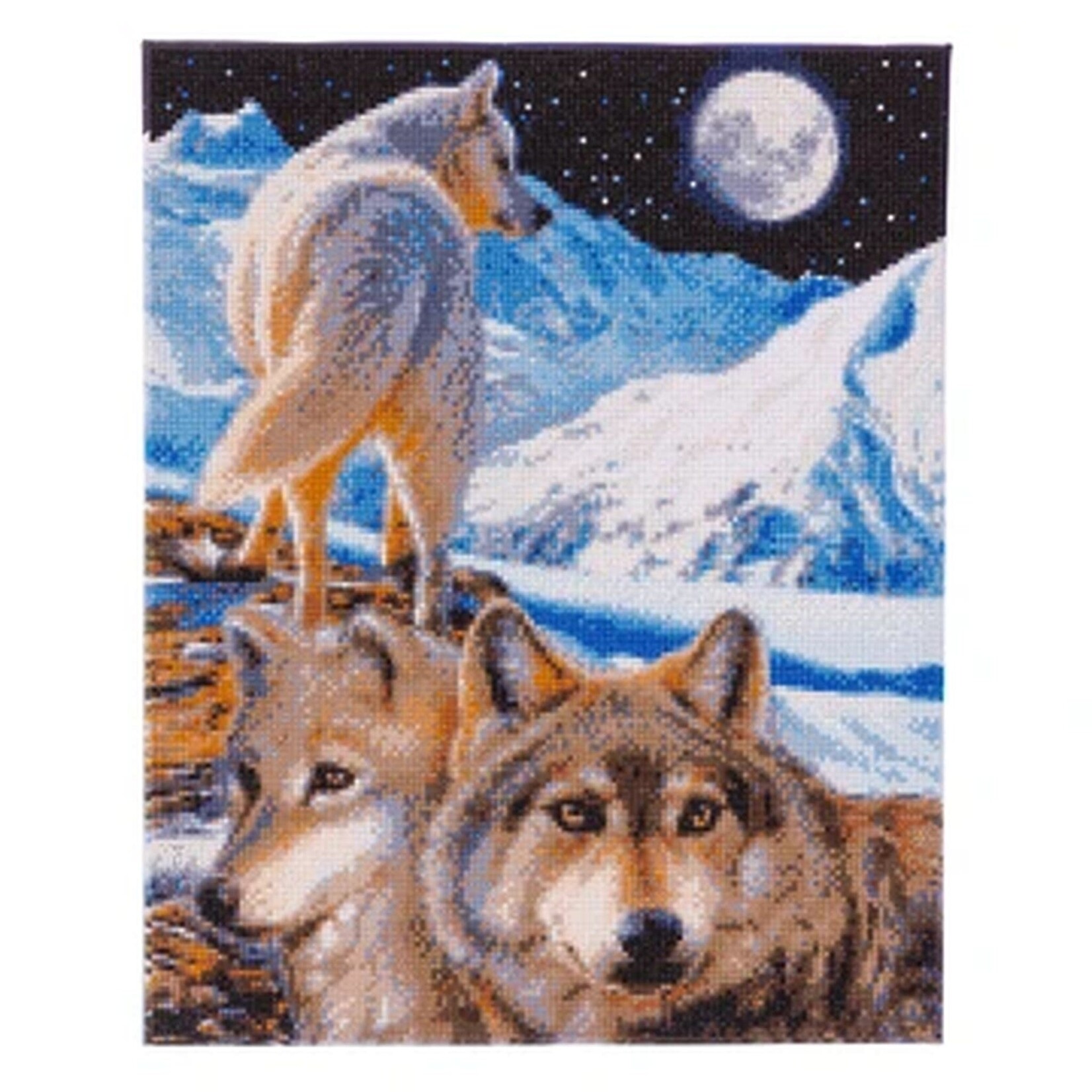 Craft Buddy Craft Buddy - Crystal Art - The Sentinel Wolves (40 x 50 cm)