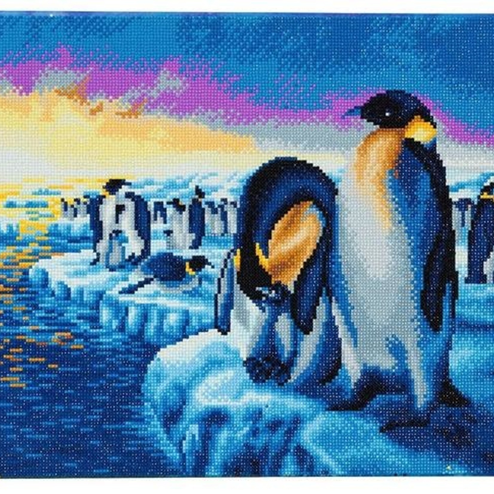 Craft Buddy Craft Buddy - Crystal Art - Penguins in the Arctic (40 x 50 cm)
