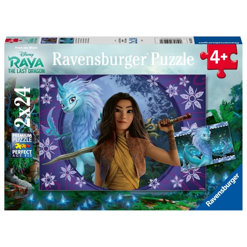 Ravensburger Ravensburger 2x24- Disney Raya : Sisu, le dernier dragon