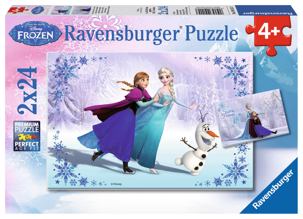 Ravensburger Ravensburger 2x24 : Disney Frozen - Soeurs pour toujours