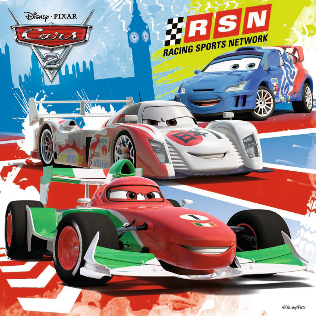 Ravensburger Ravensburger 3 x 49 : Disney Cars - Course autour du monde