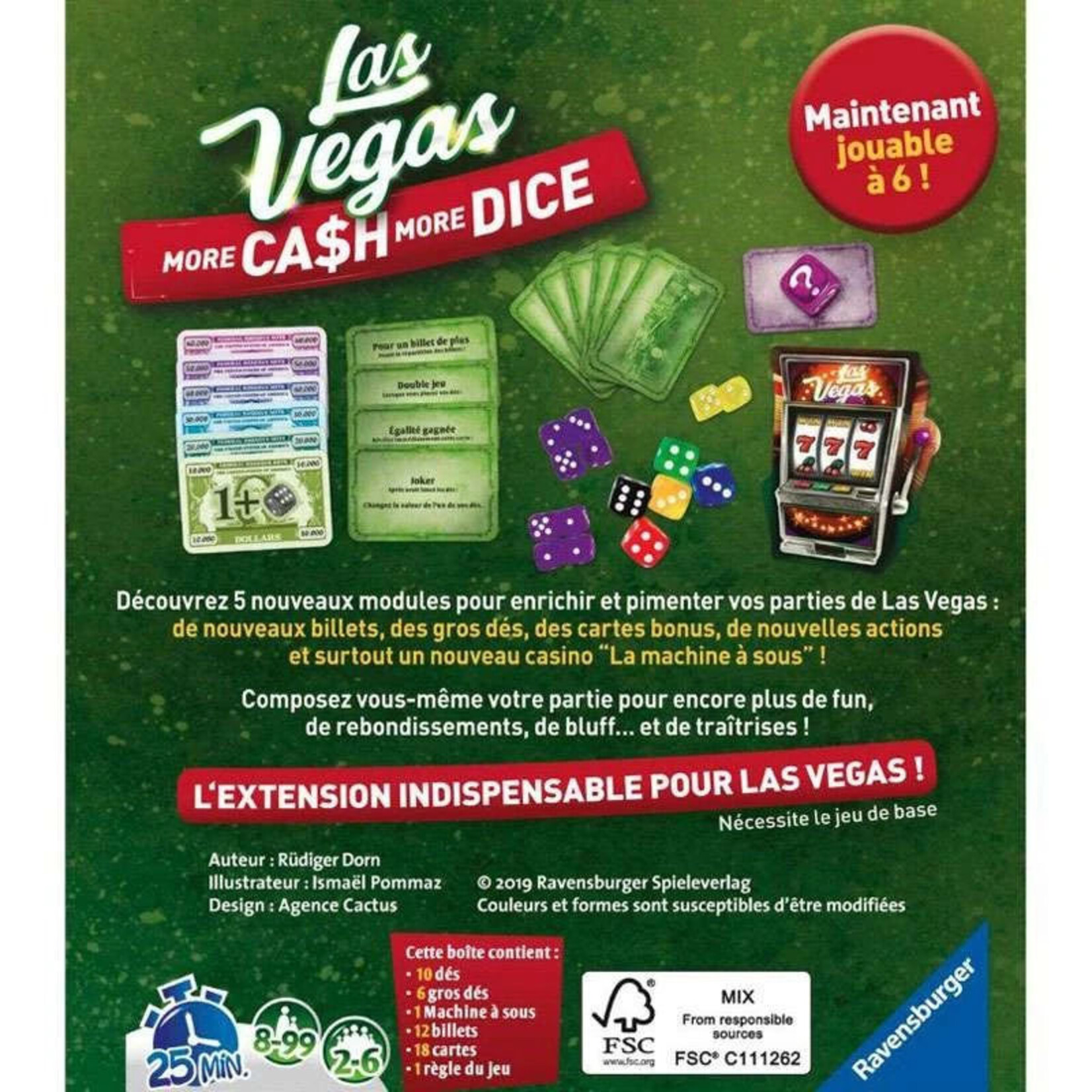Ravensburger Las Vegas - More Ca$h more Dice