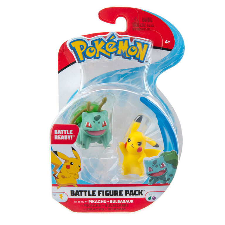 Pokémon Pokémon Battle Figure Pack - Pikachu et Bulbizarre