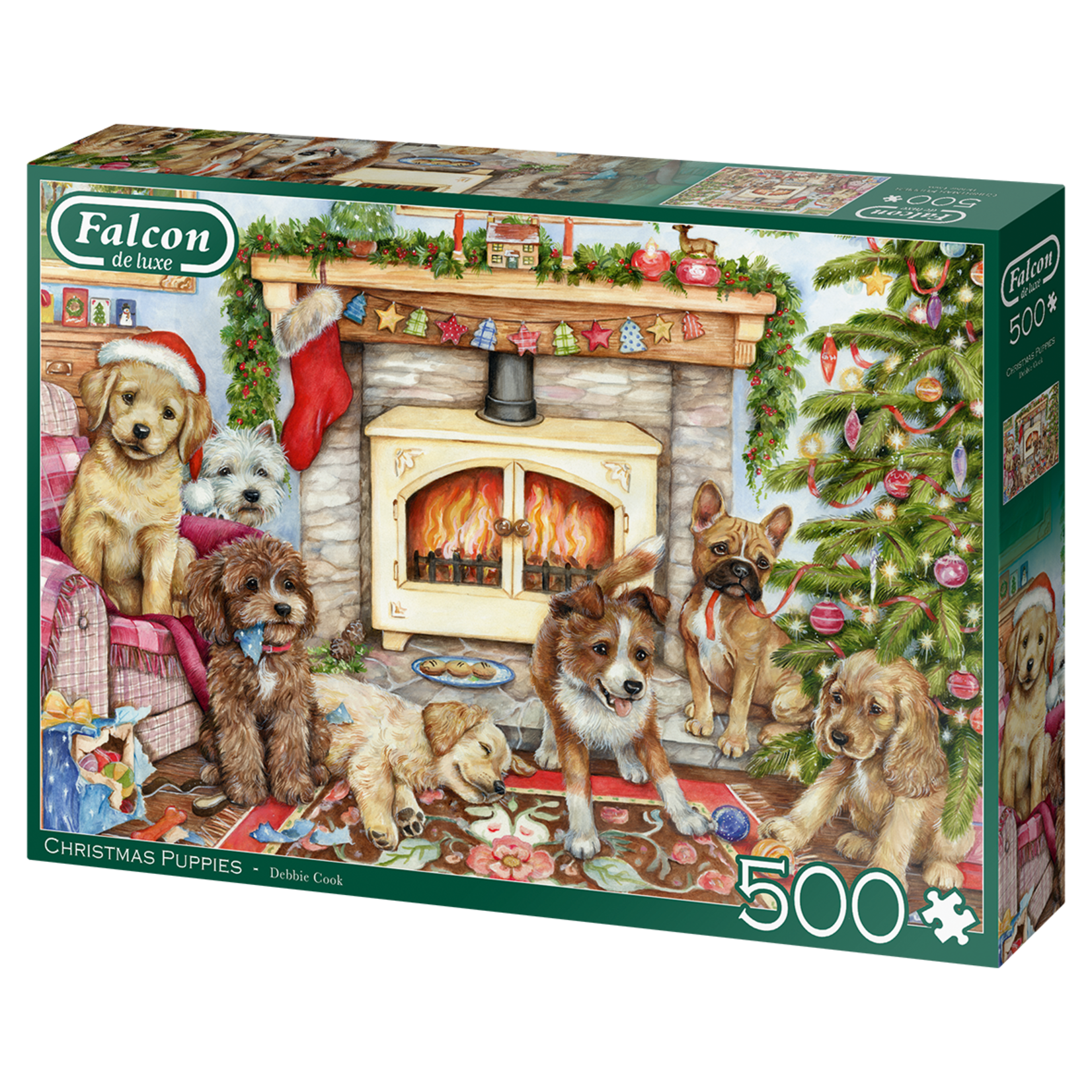 Falcon Puzzle 500 - Christmas Puppies