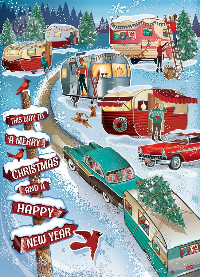 Cobble Hill Cobble Hill 1000 - Christmas Campers